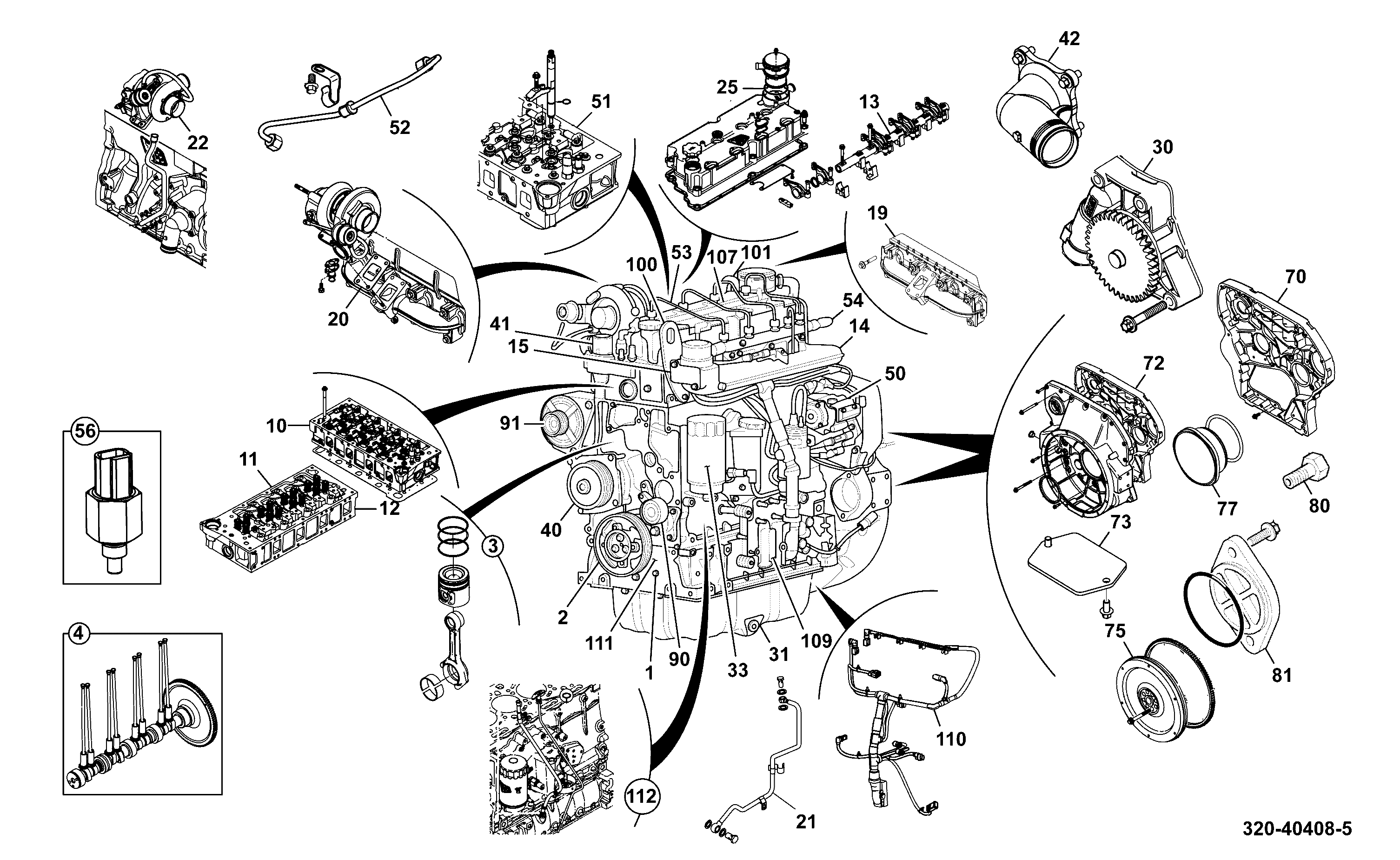 Жгут проводов 320/21096 JCB