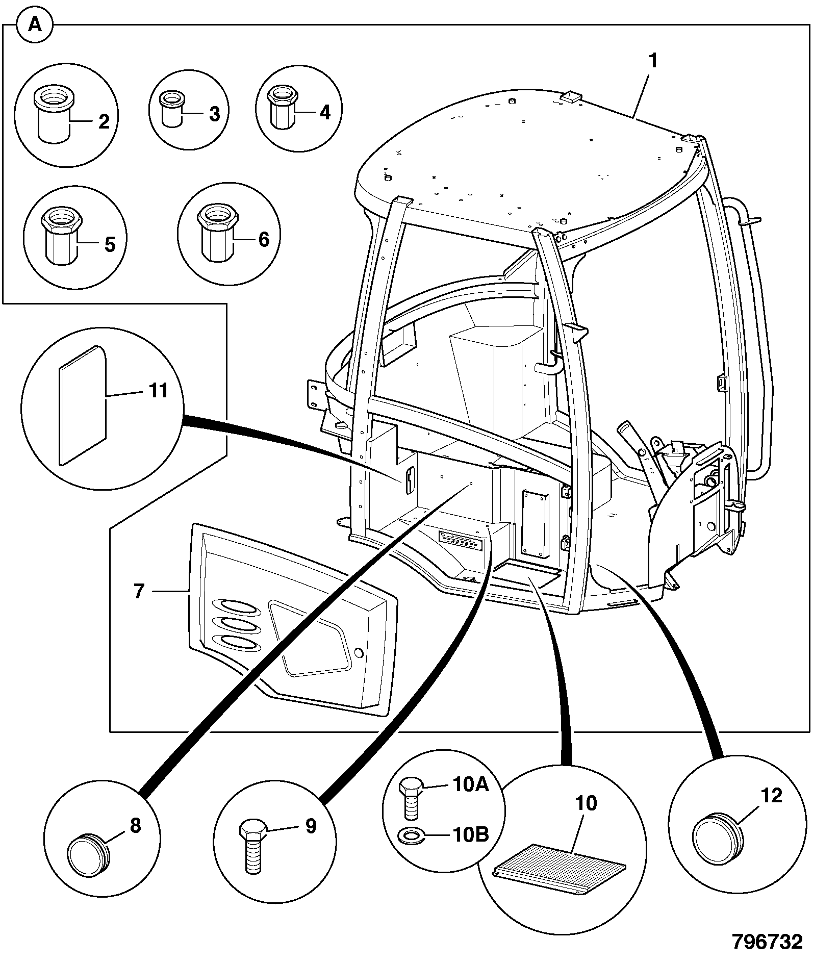планка 331/54673 JCB