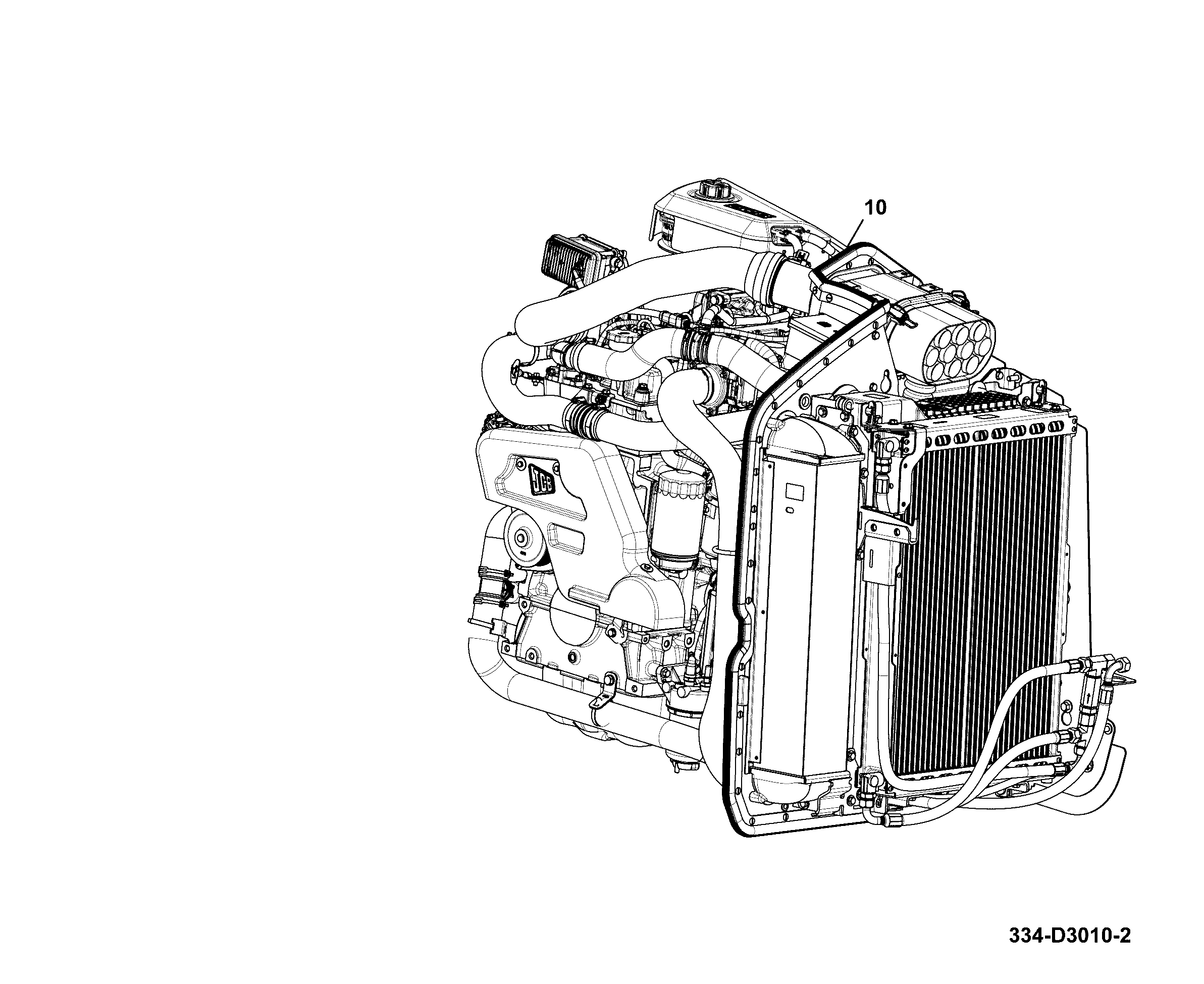 Двигатель 334/D2772 JCB