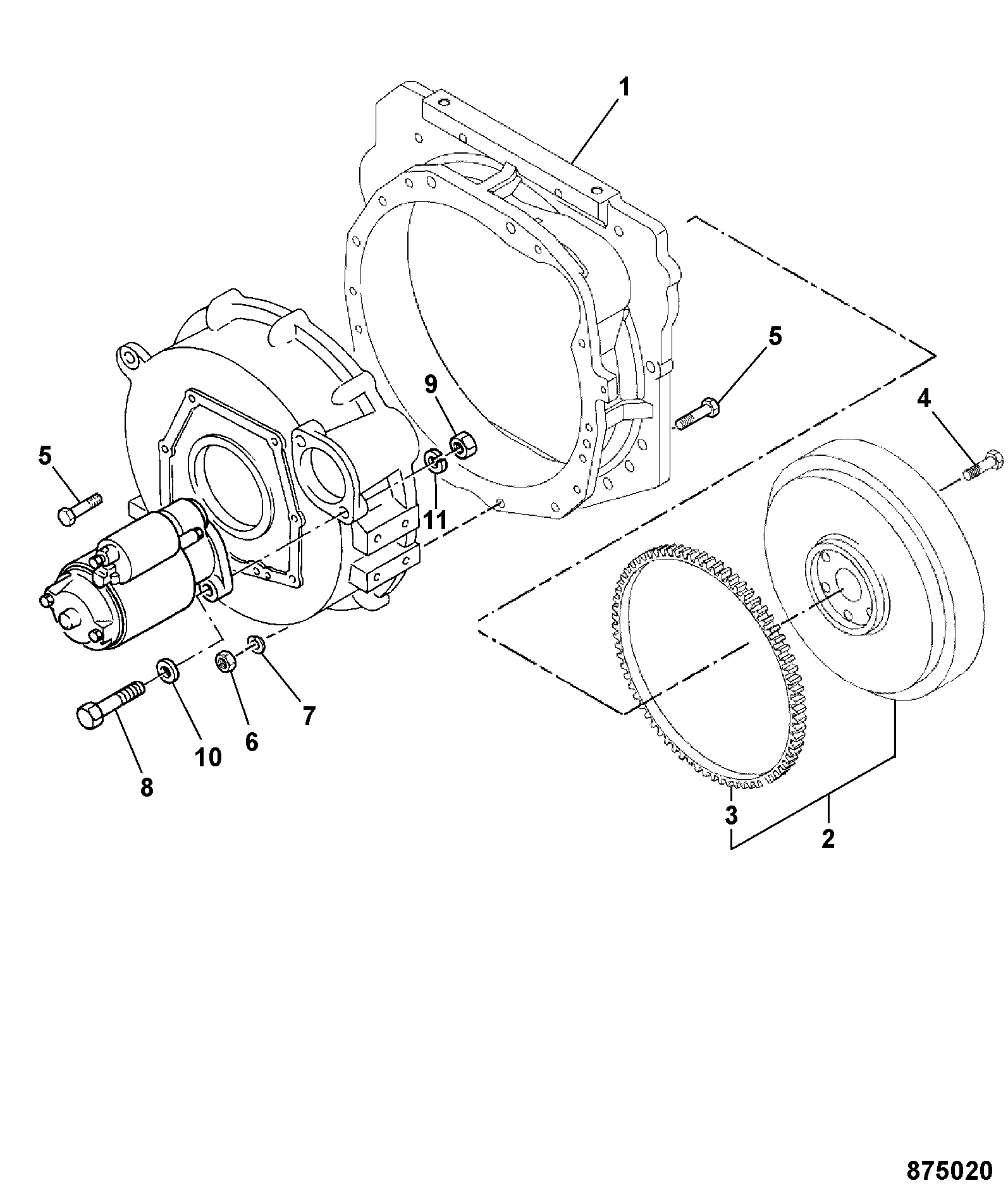 Гайка 02/634705 JCB
