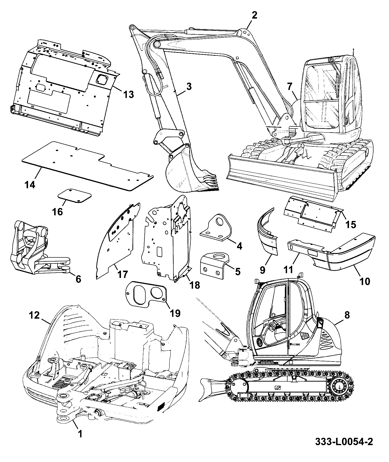 Рукоять 332/L9870 JCB