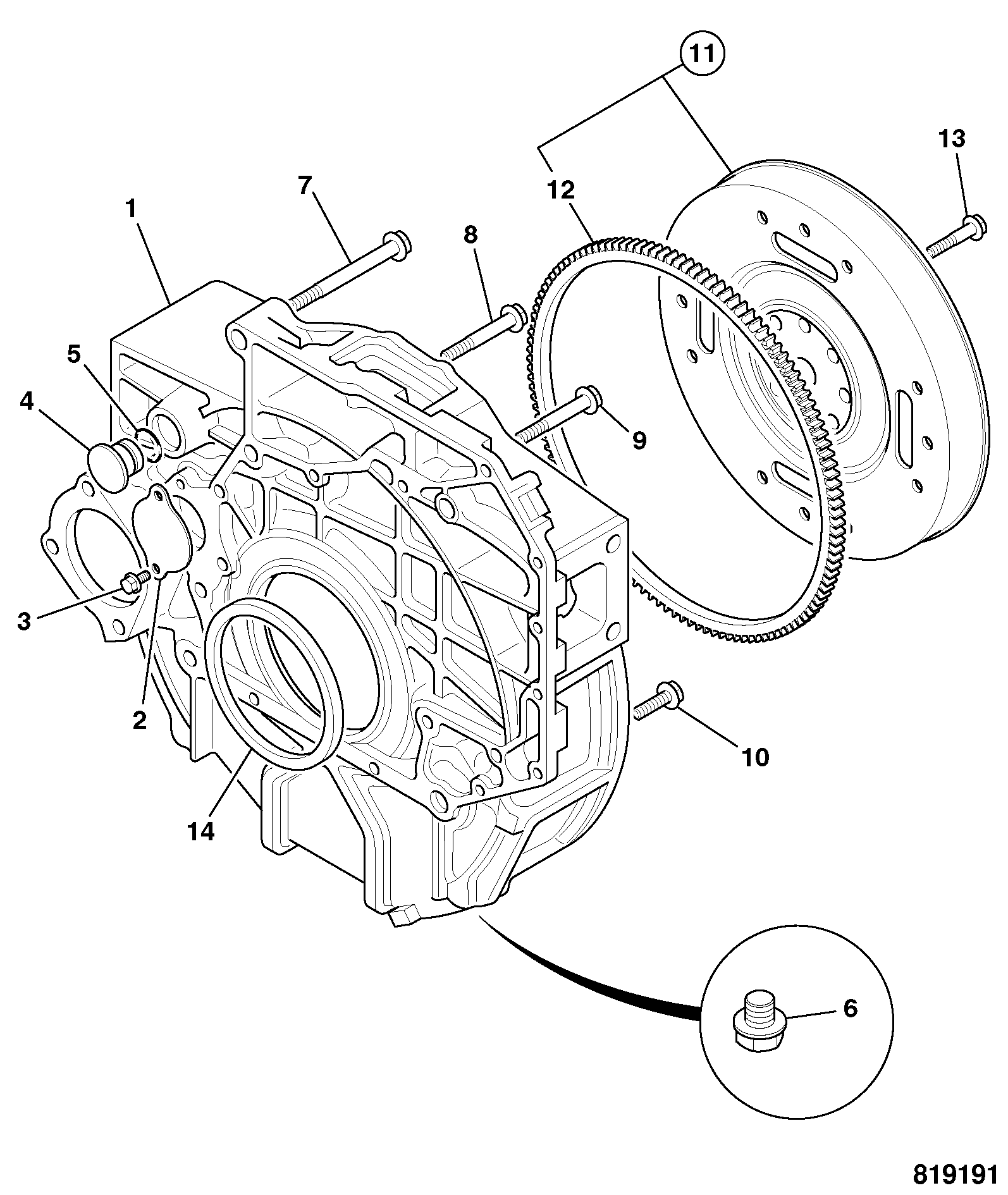 Корпус 02/912703 JCB