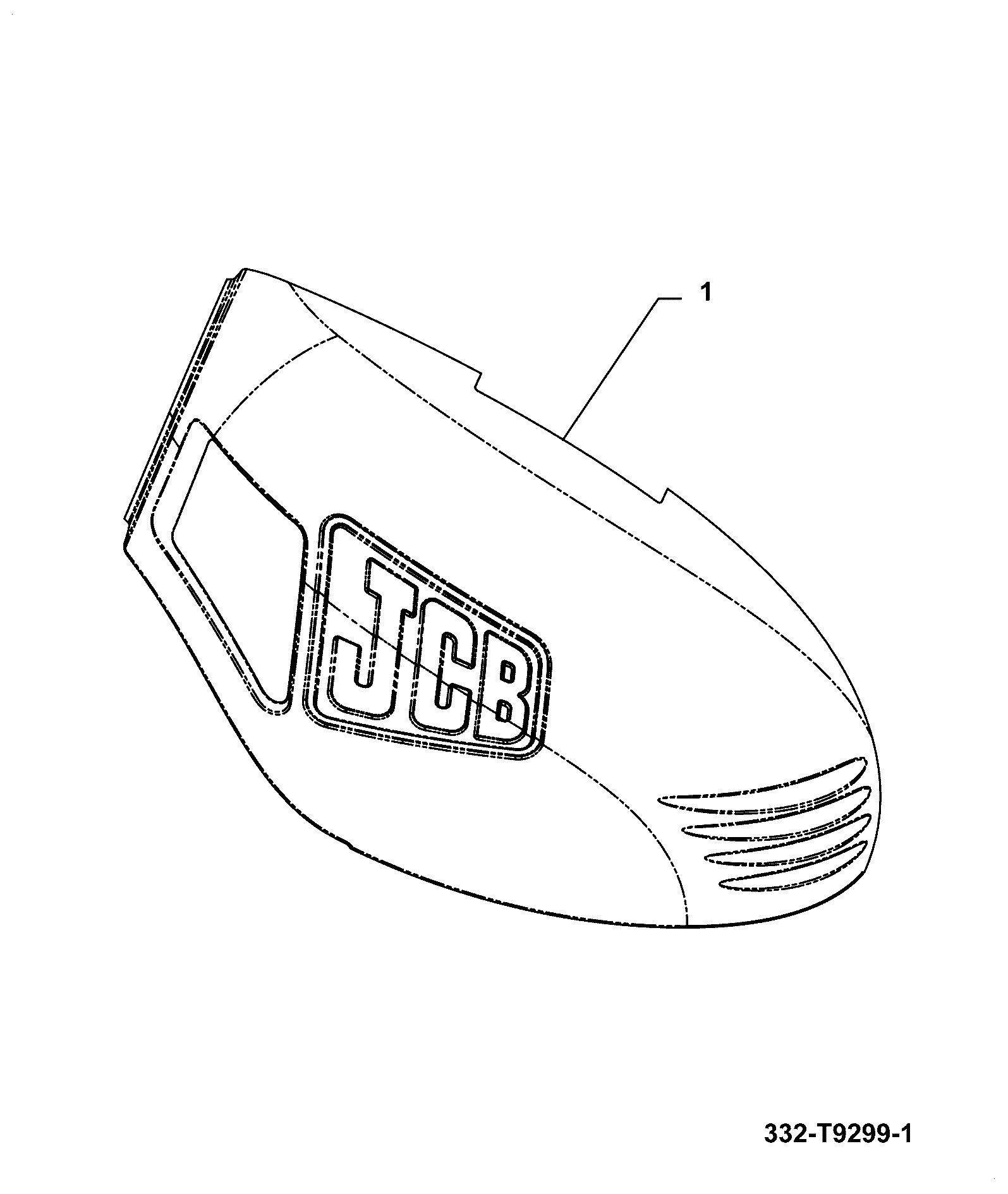 Крышка 332/T9297 JCB