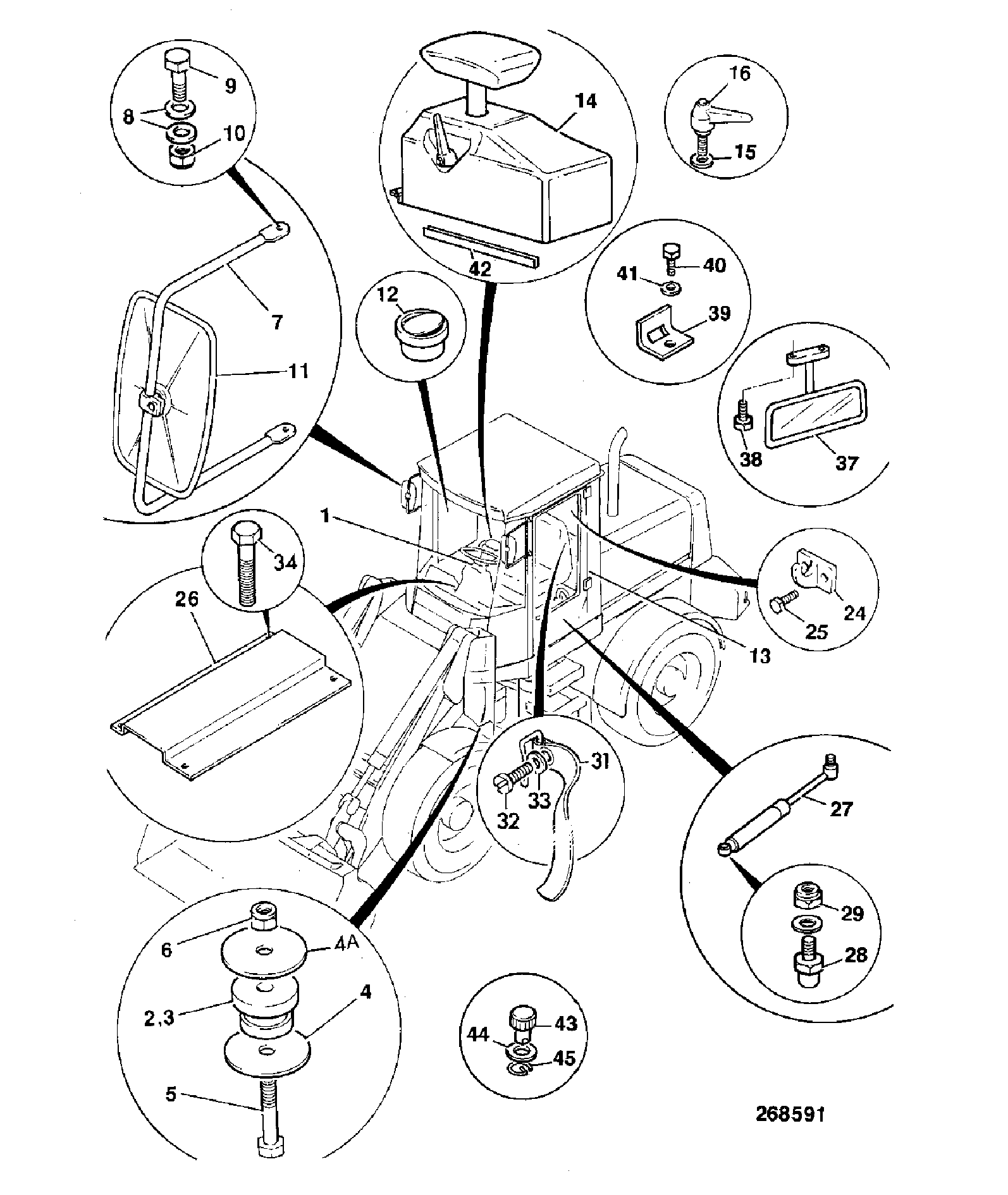 Подушка 265/01704 JCB