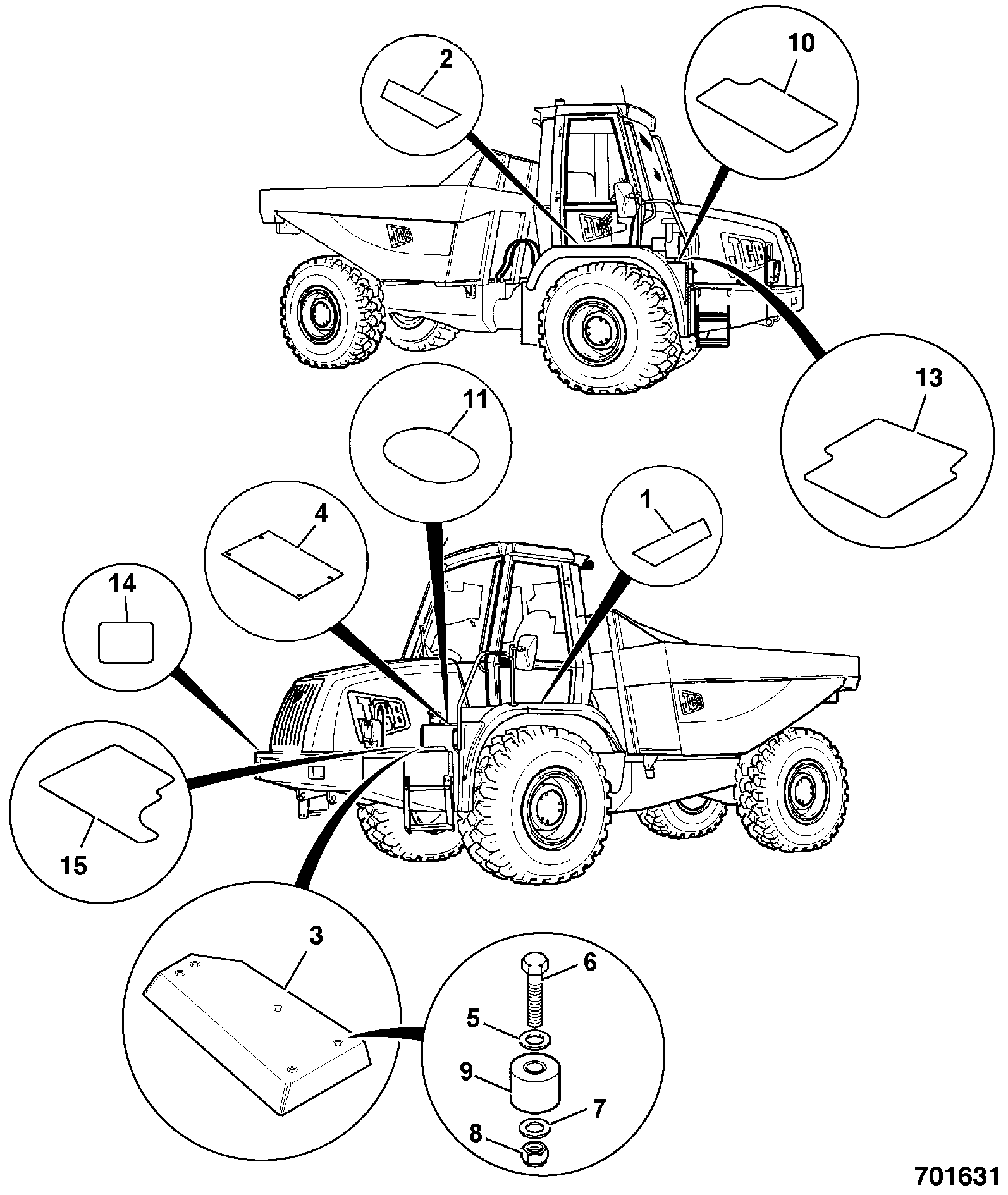 накладка 331/18104 JCB