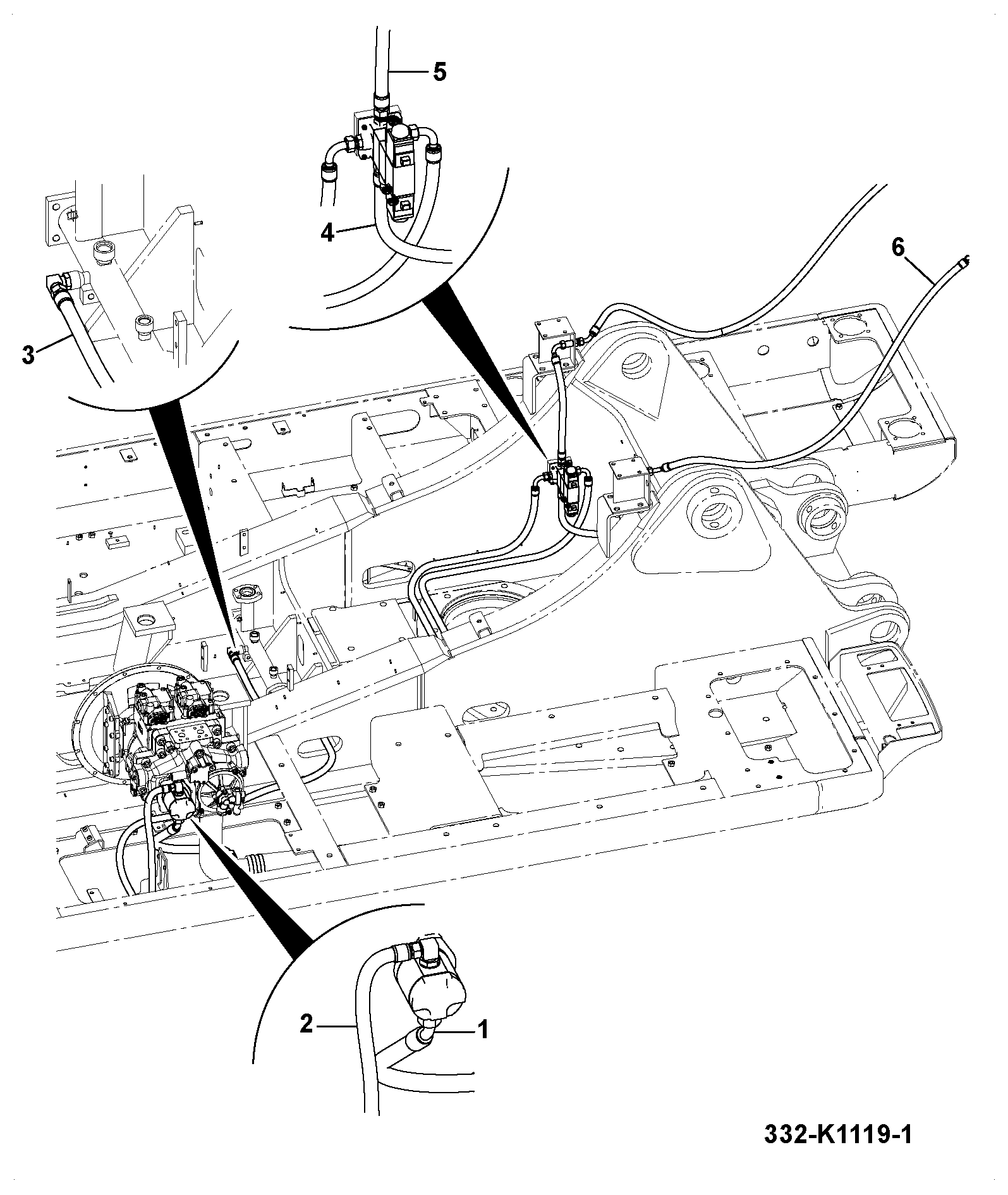 Шланг 332/K1118 JCB