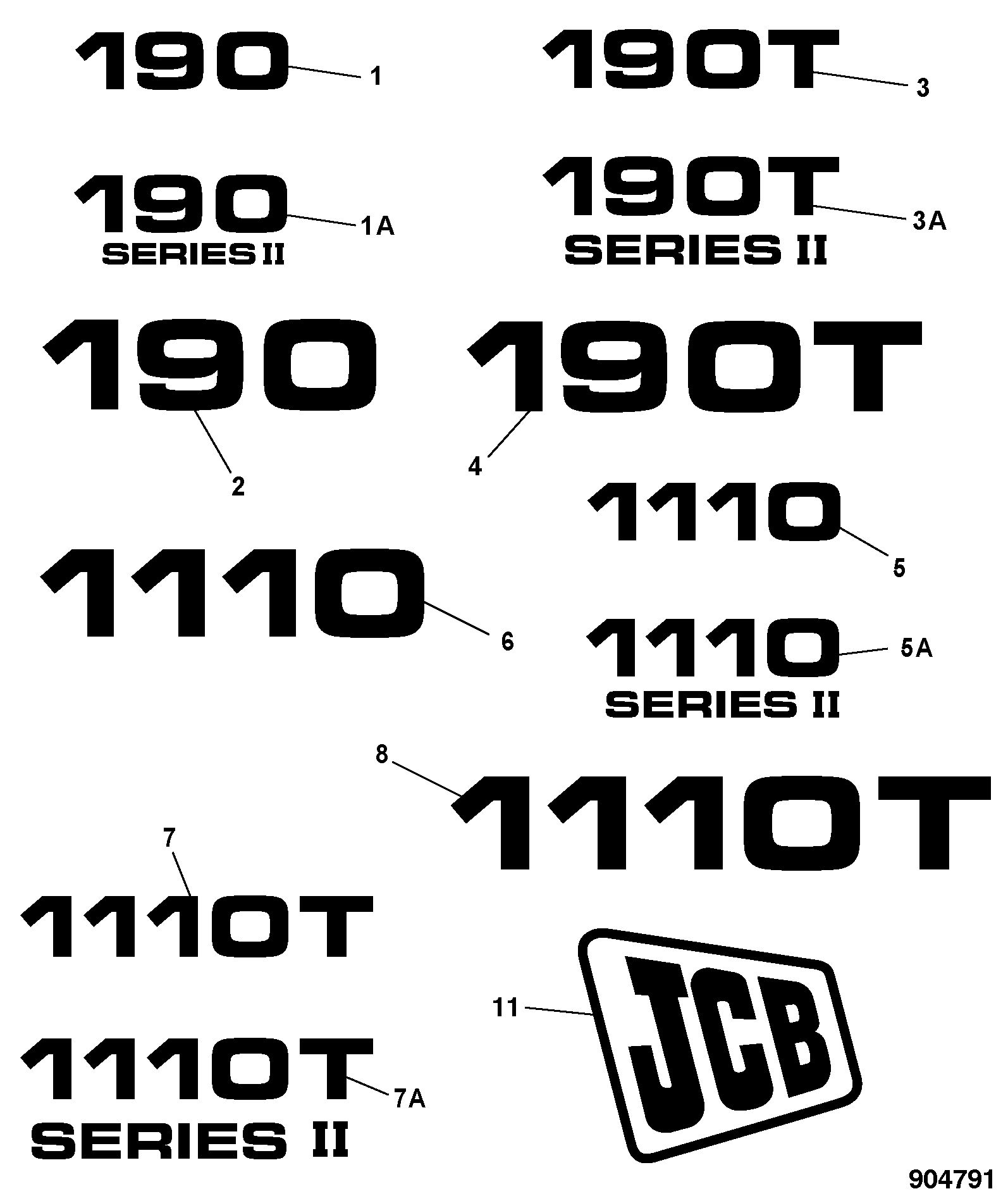 Наклейка 817/20563 JCB