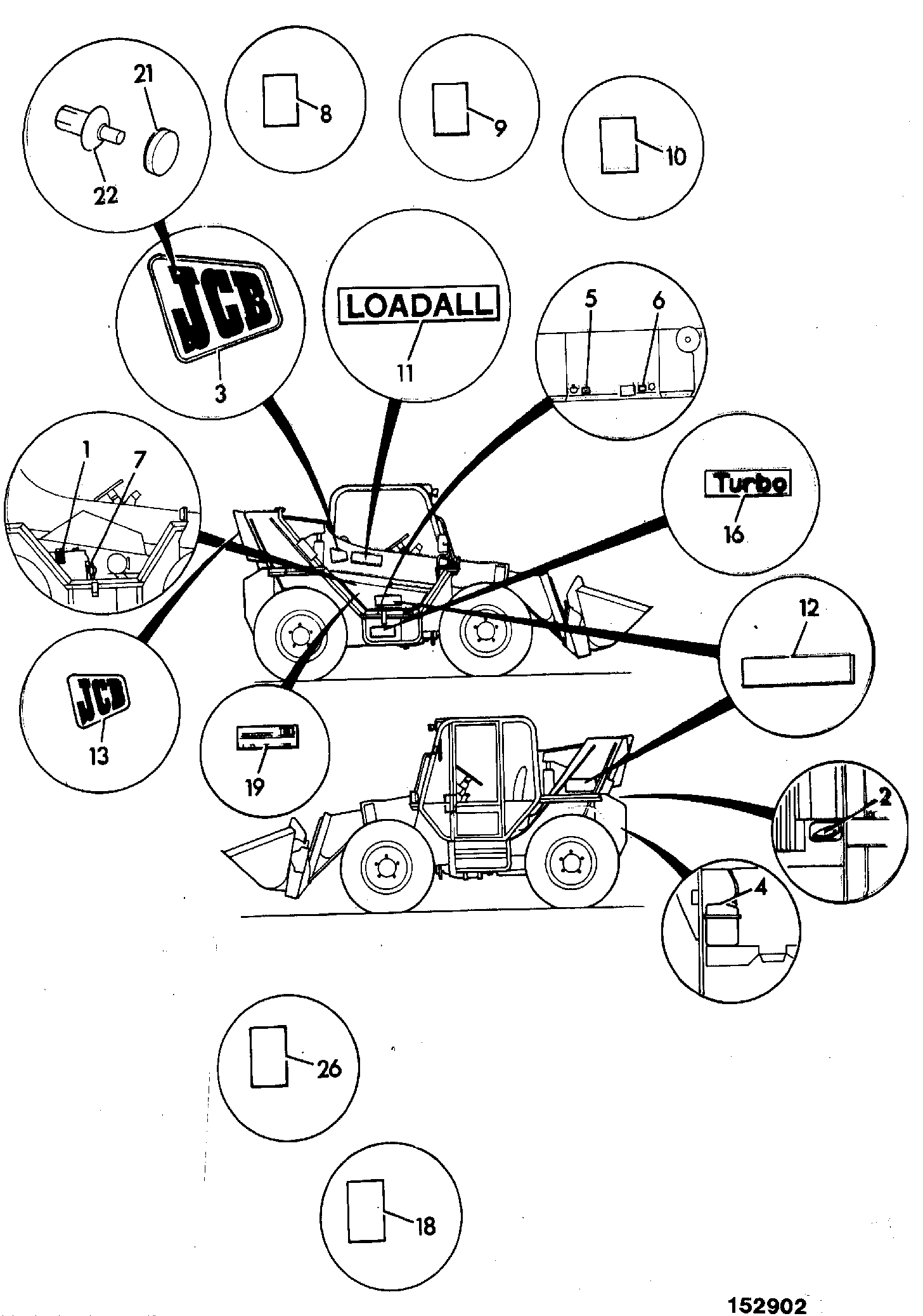 Табличка 817/01715 JCB