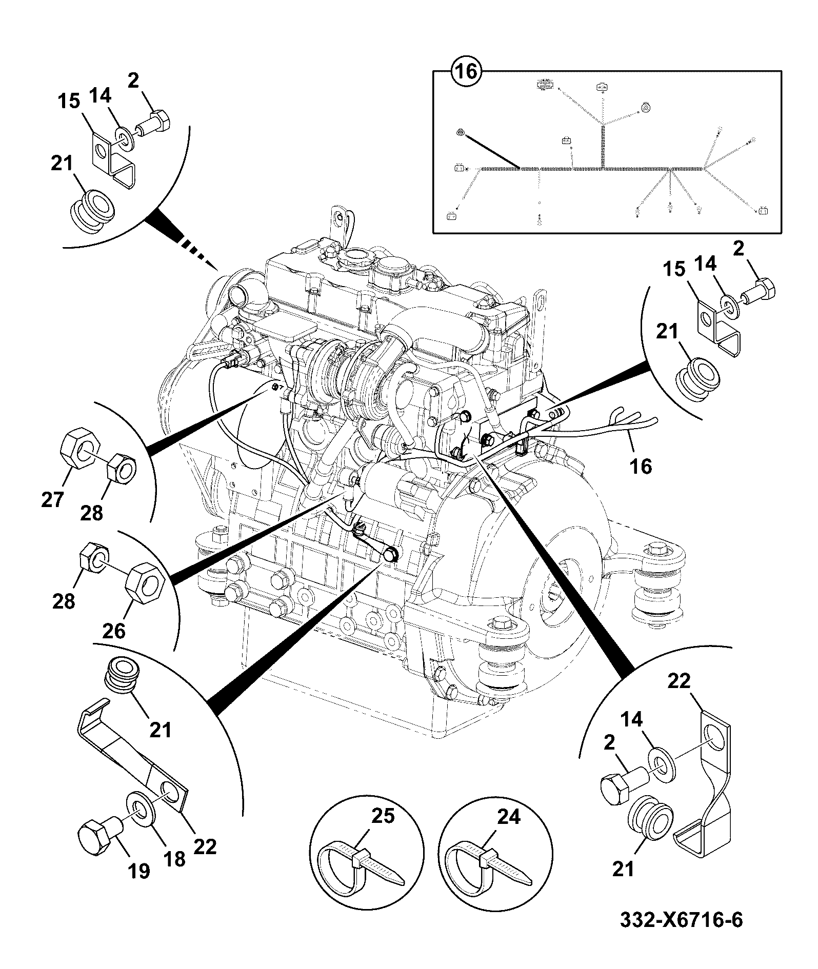 Жгут проводов 721/X1803 JCB
