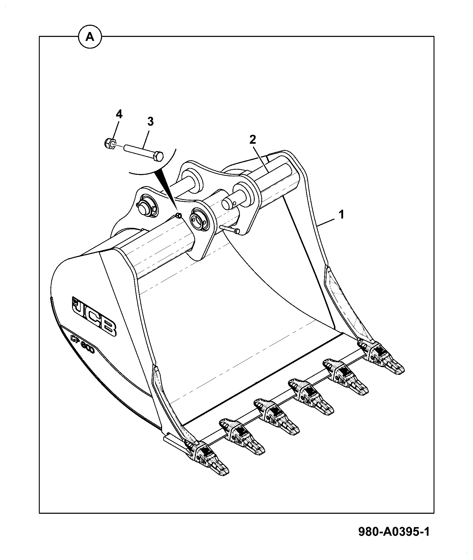 Ковш 980/A0395 JCB