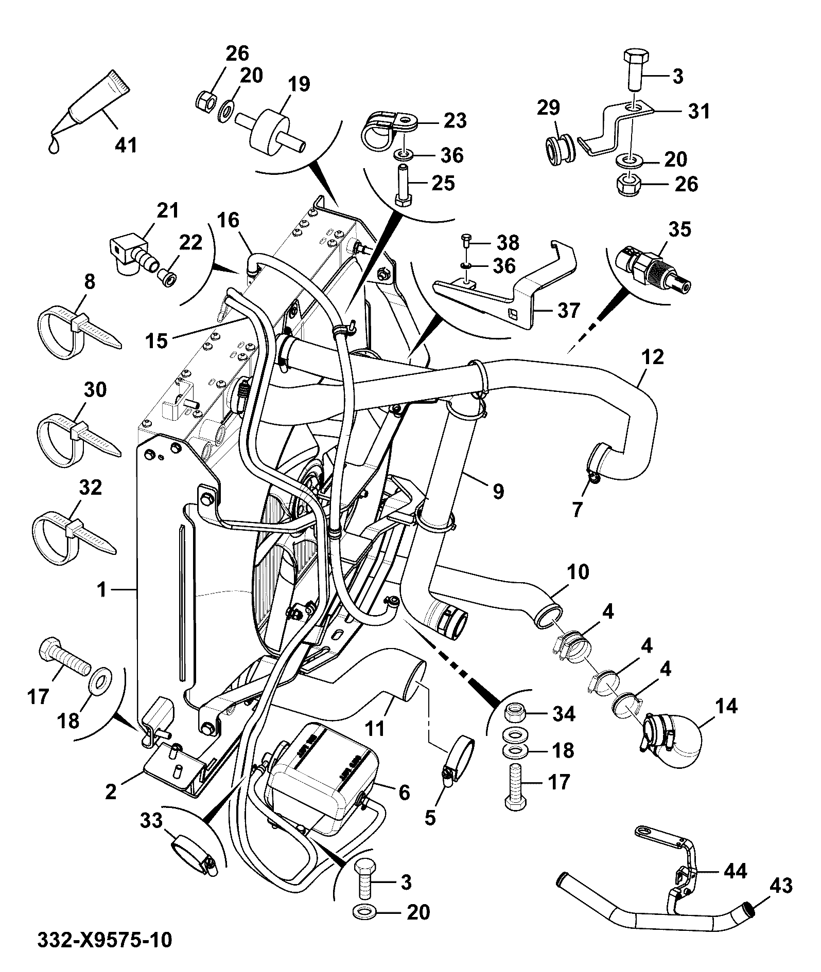 шланг 335/B3221 JCB