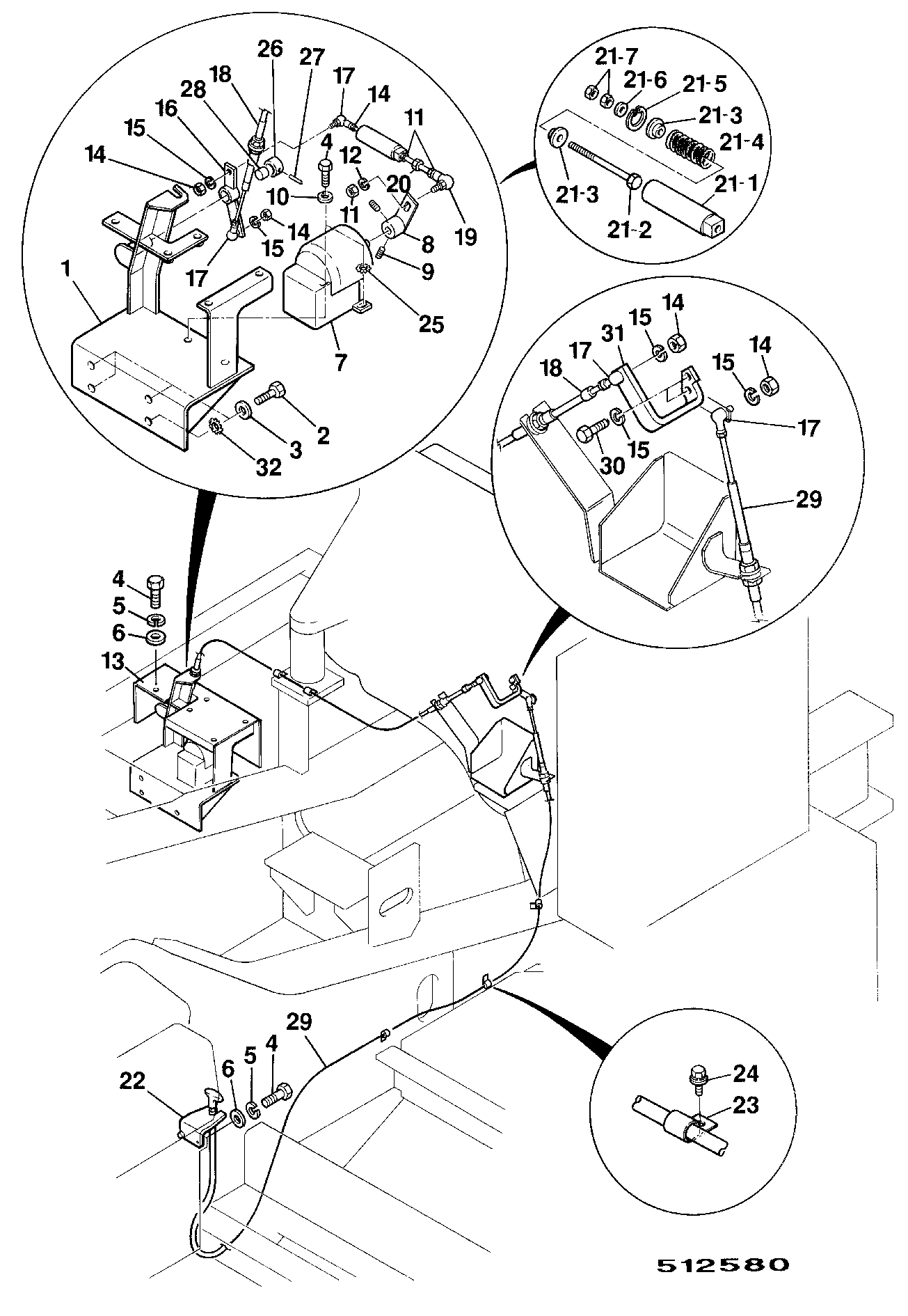 Рычаг KSH0558 JCB
