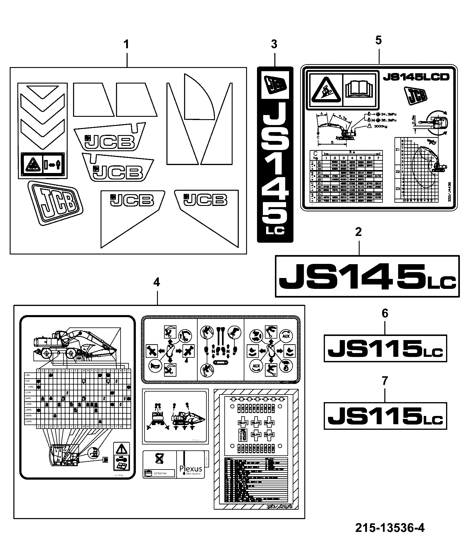 Наклейка 817/20955 JCB