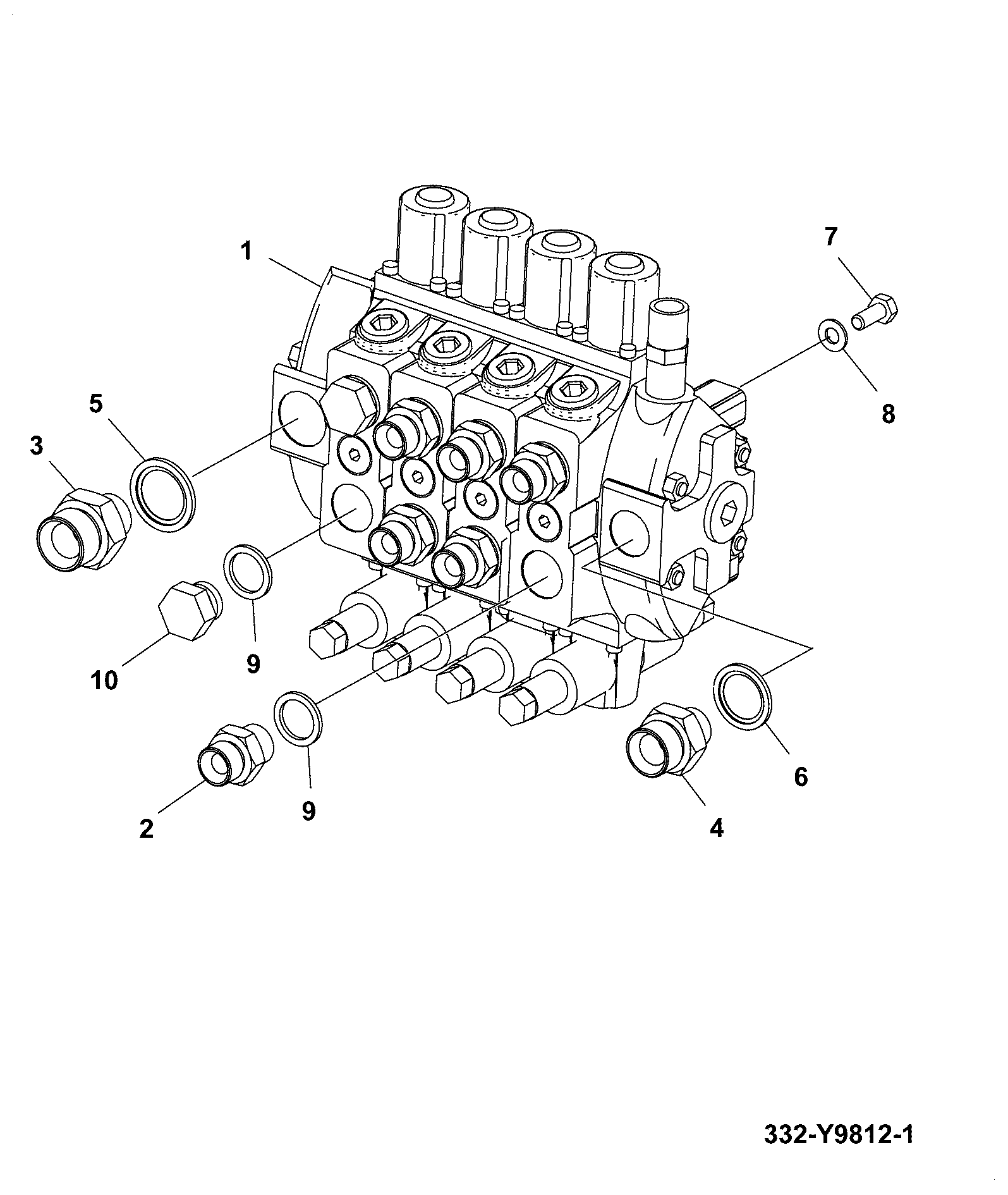 Клапан 332/Y0639 JCB
