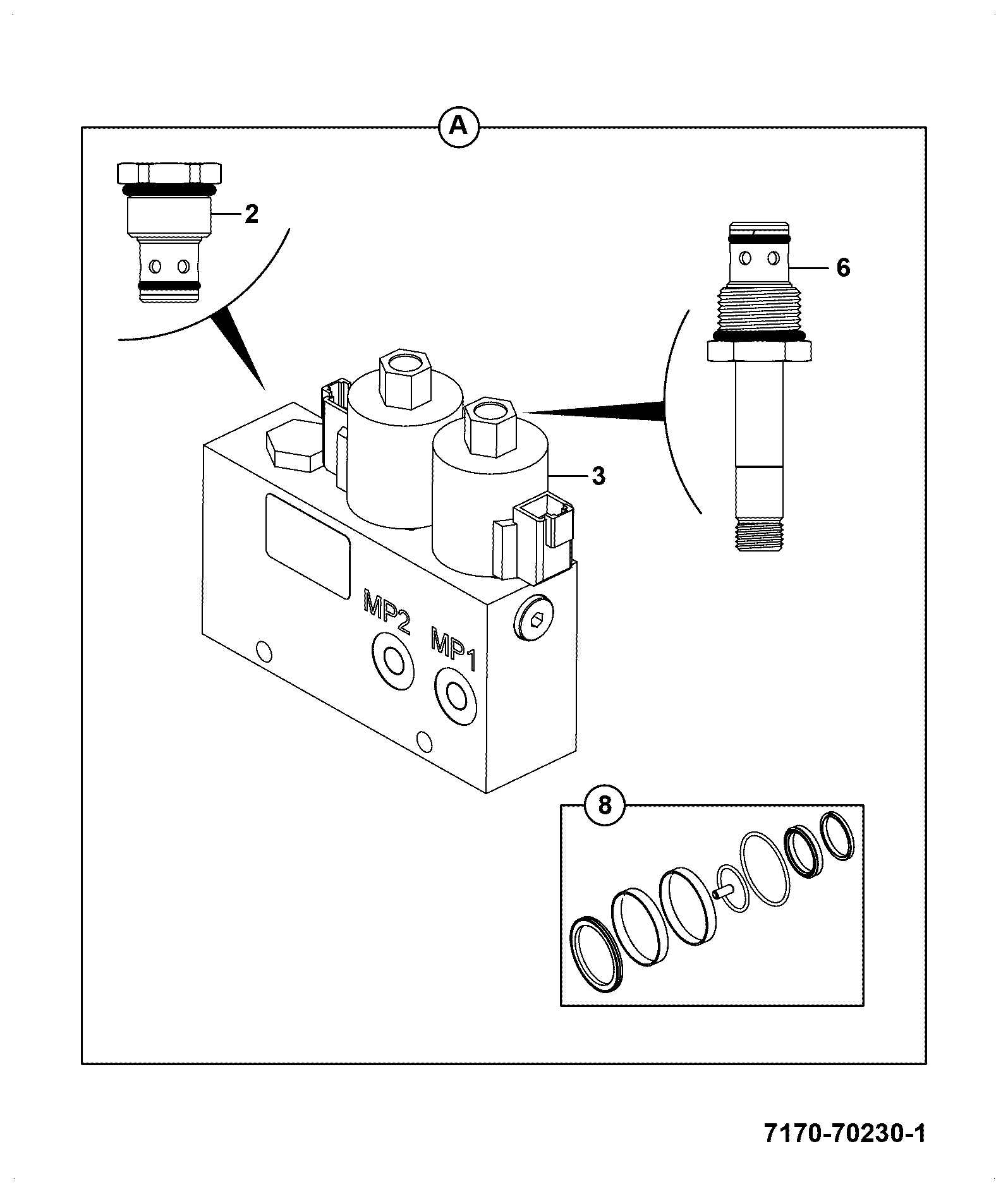 Комплект-уплотнение 333/G2445 JCB