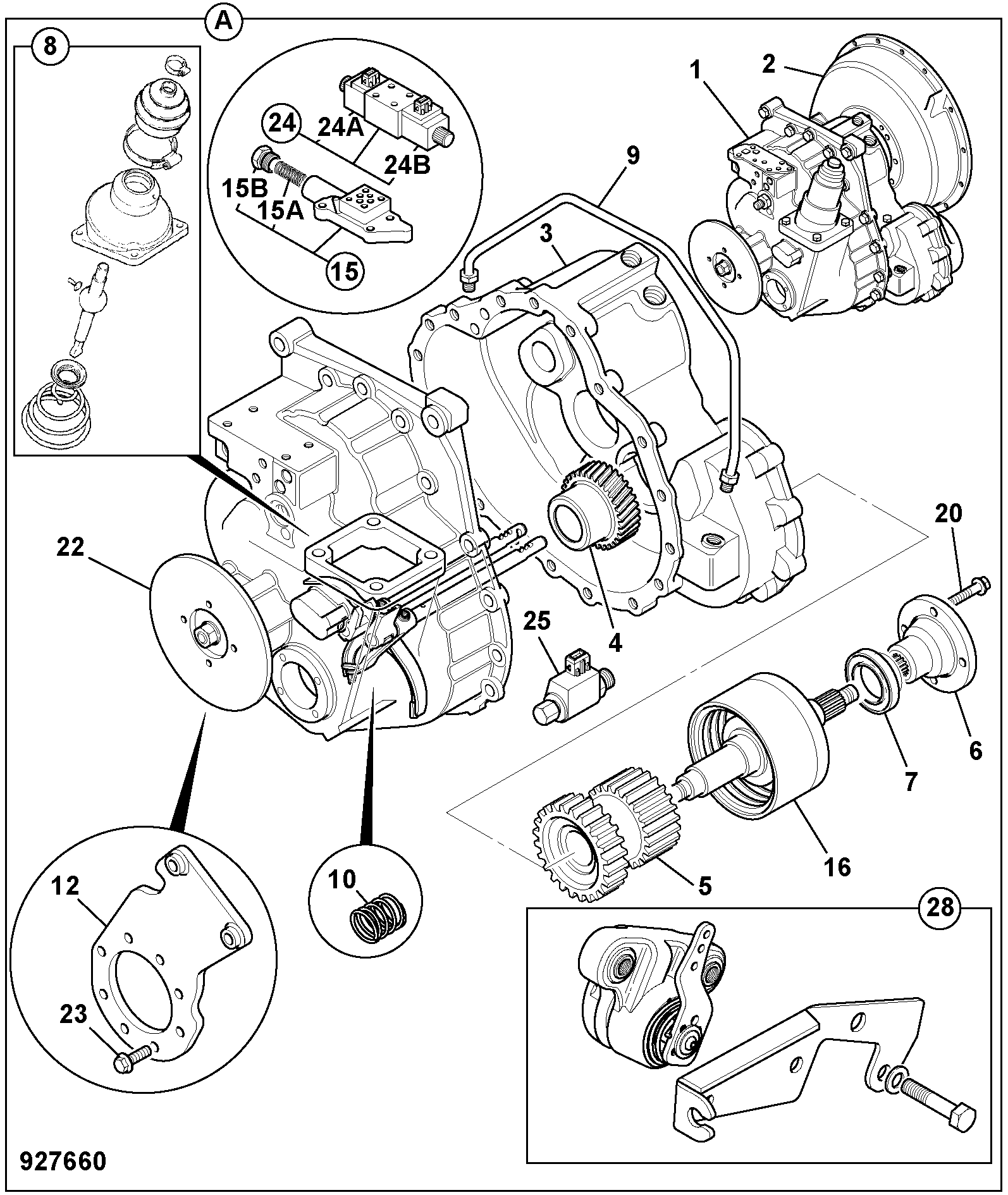 корпус 445/76504 JCB