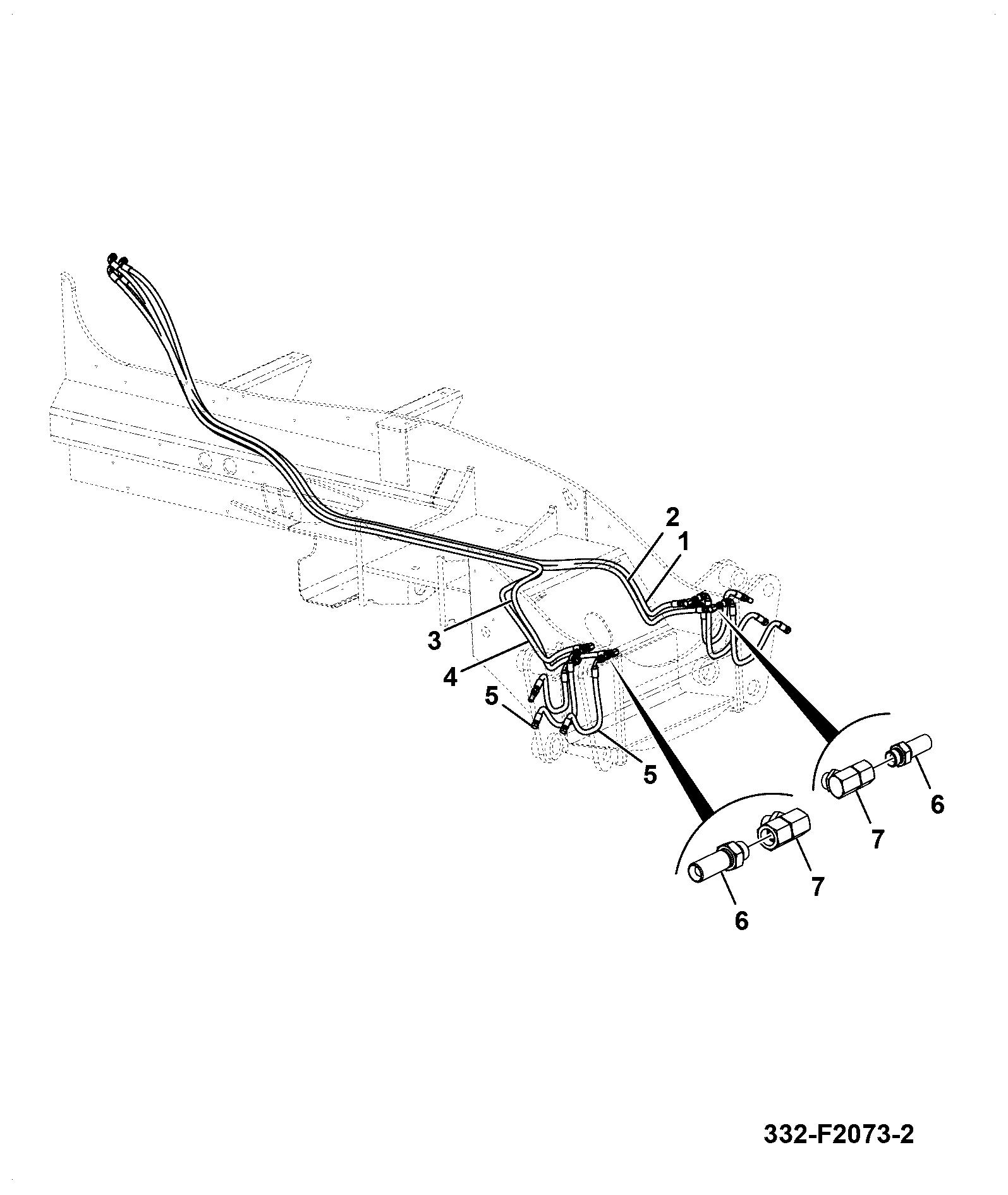 Шланг 332/H5467 JCB