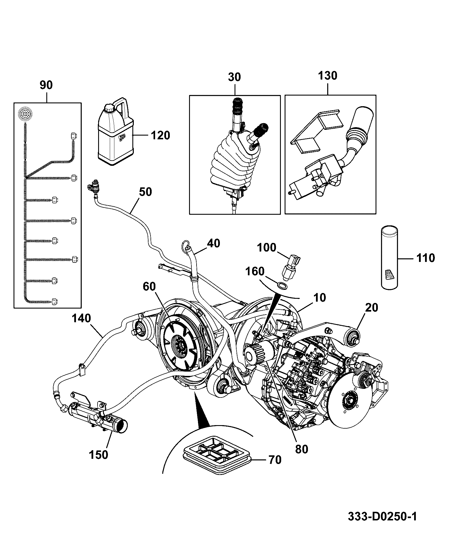 Управление 332/P0414 JCB