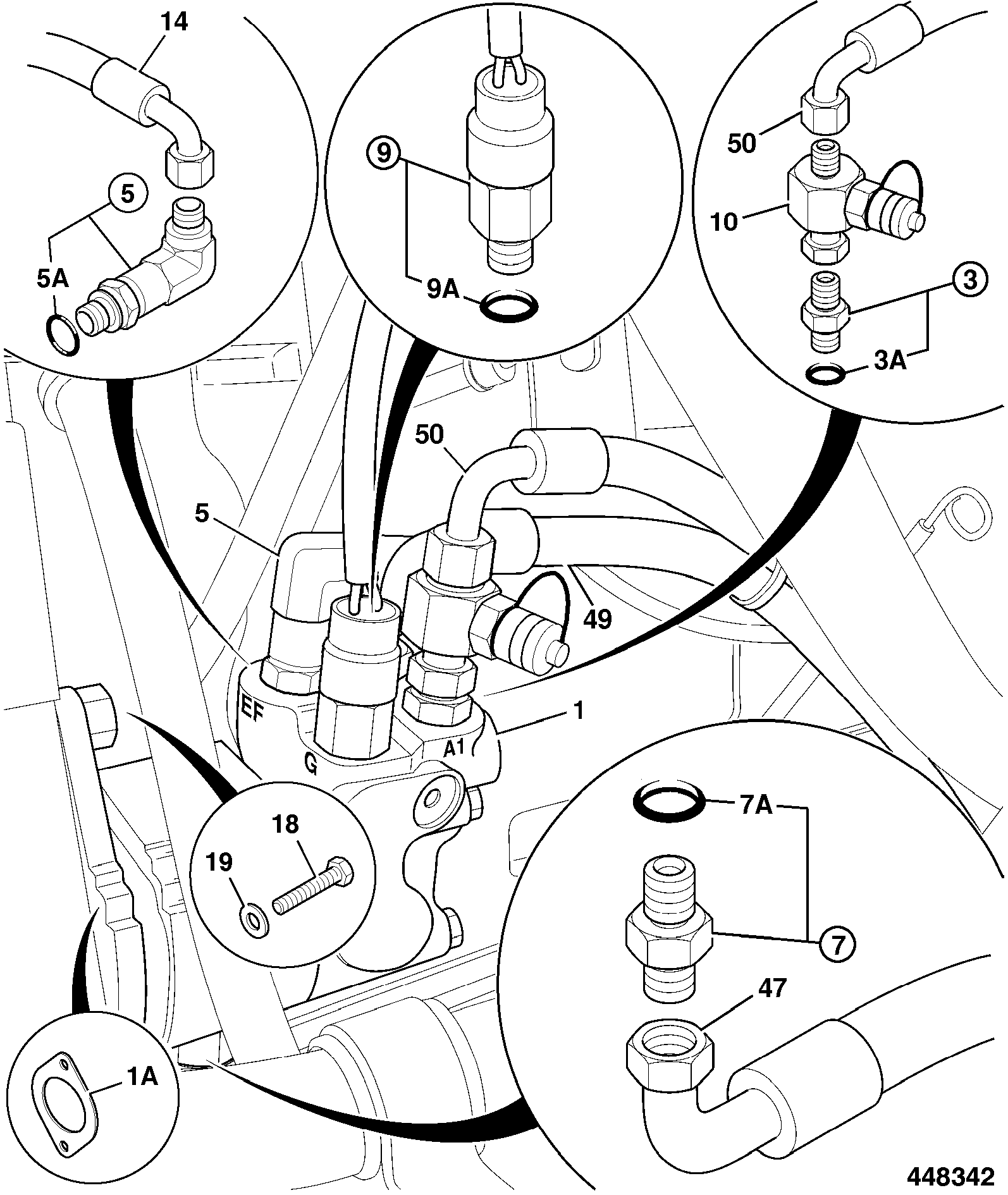 Прокладка 02/912624 JCB