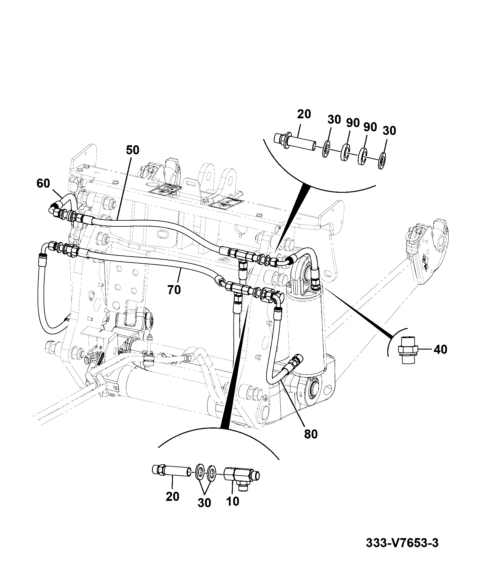 Шланг 32AM/BA026 JCB