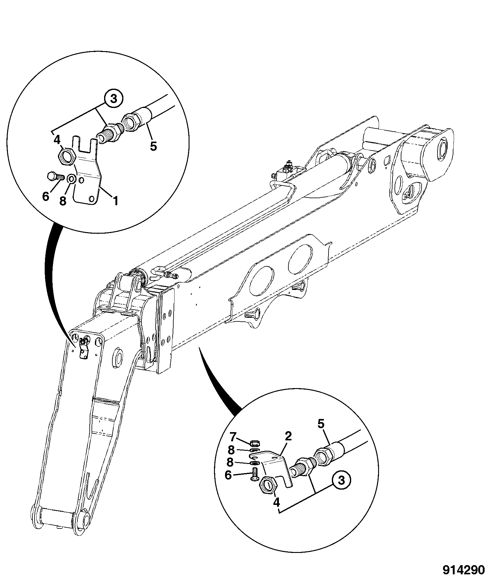 Шланг 332/C0915 JCB