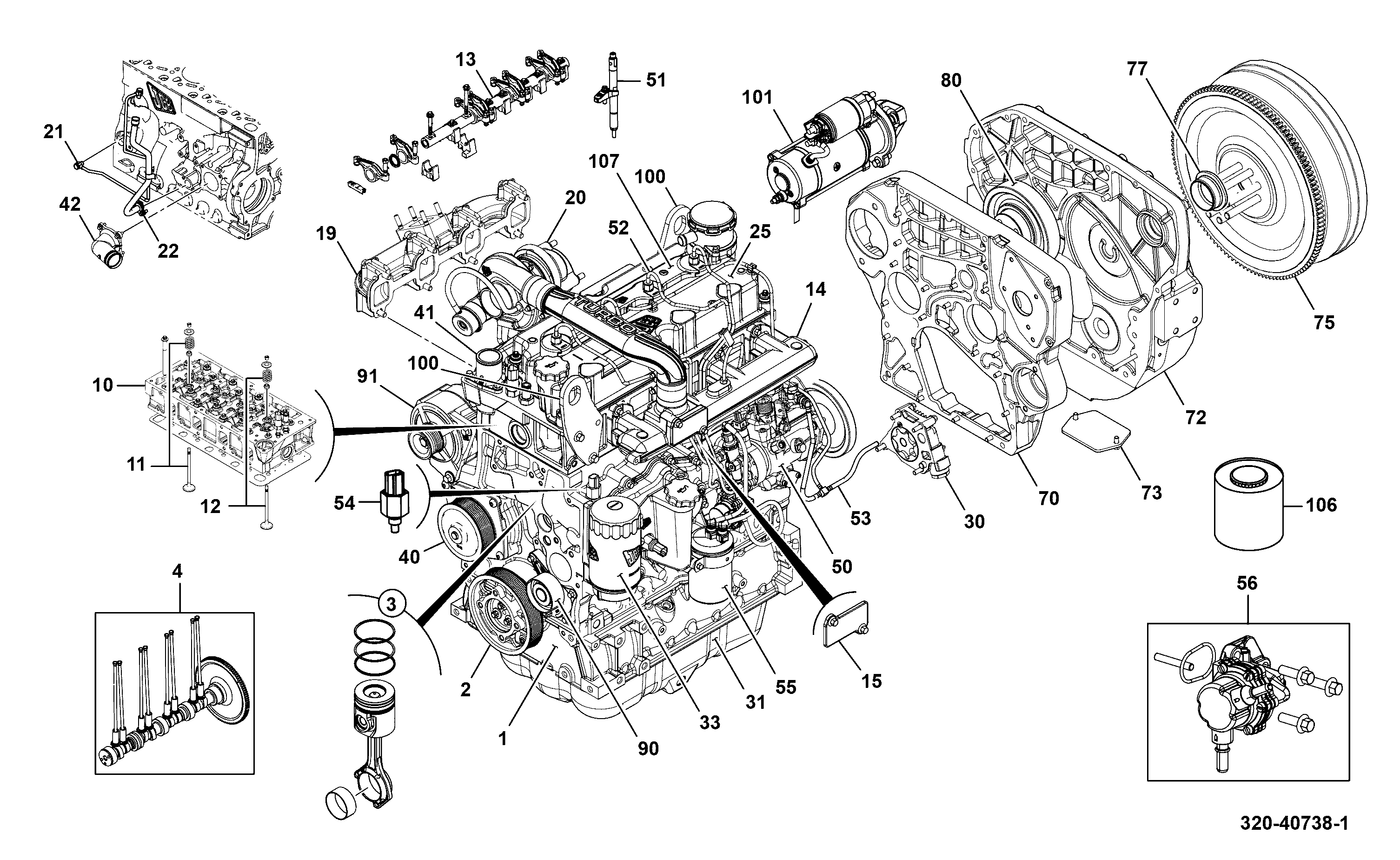 кожух 320/20132 JCB