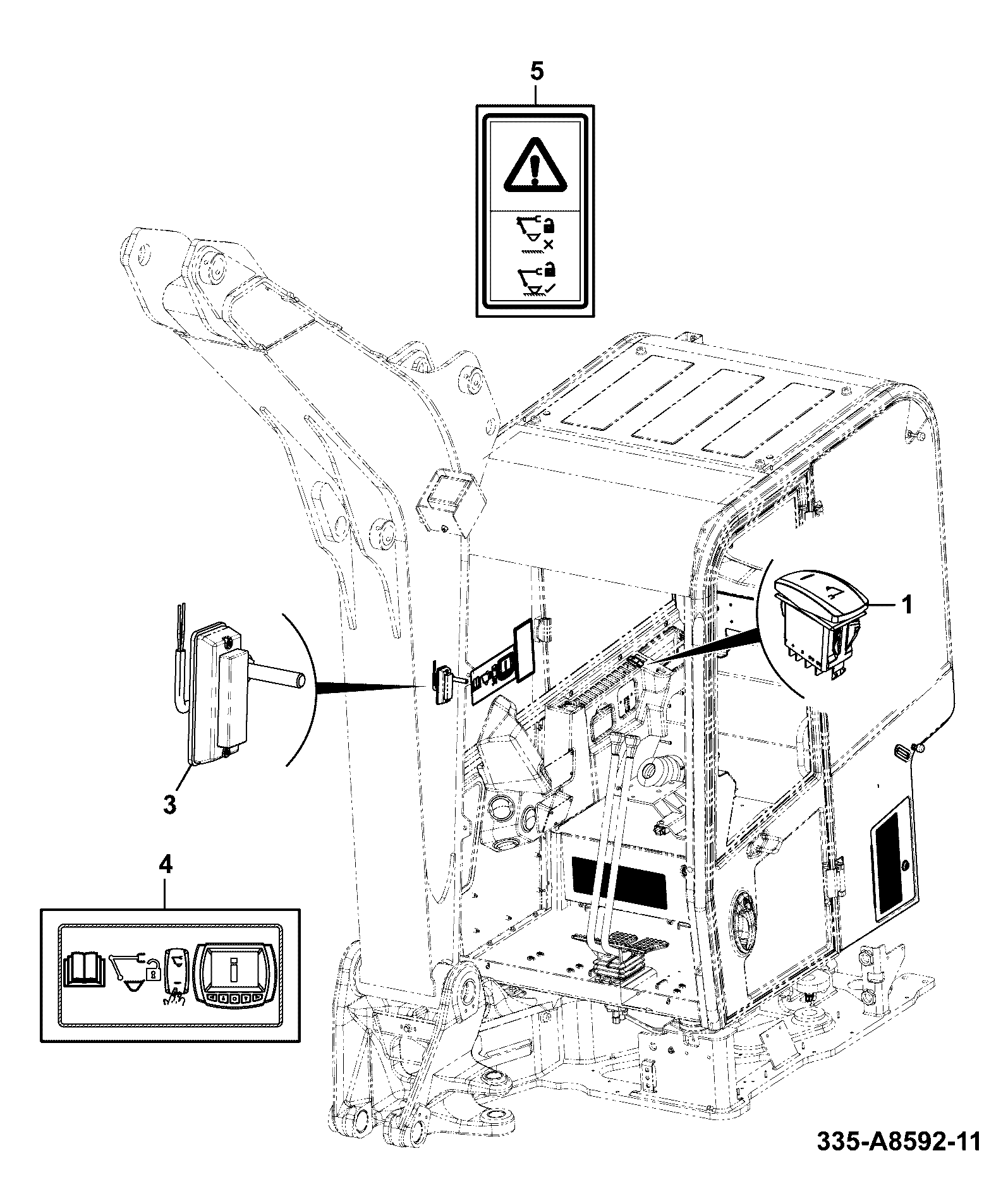 выключатель 334/U7601 JCB