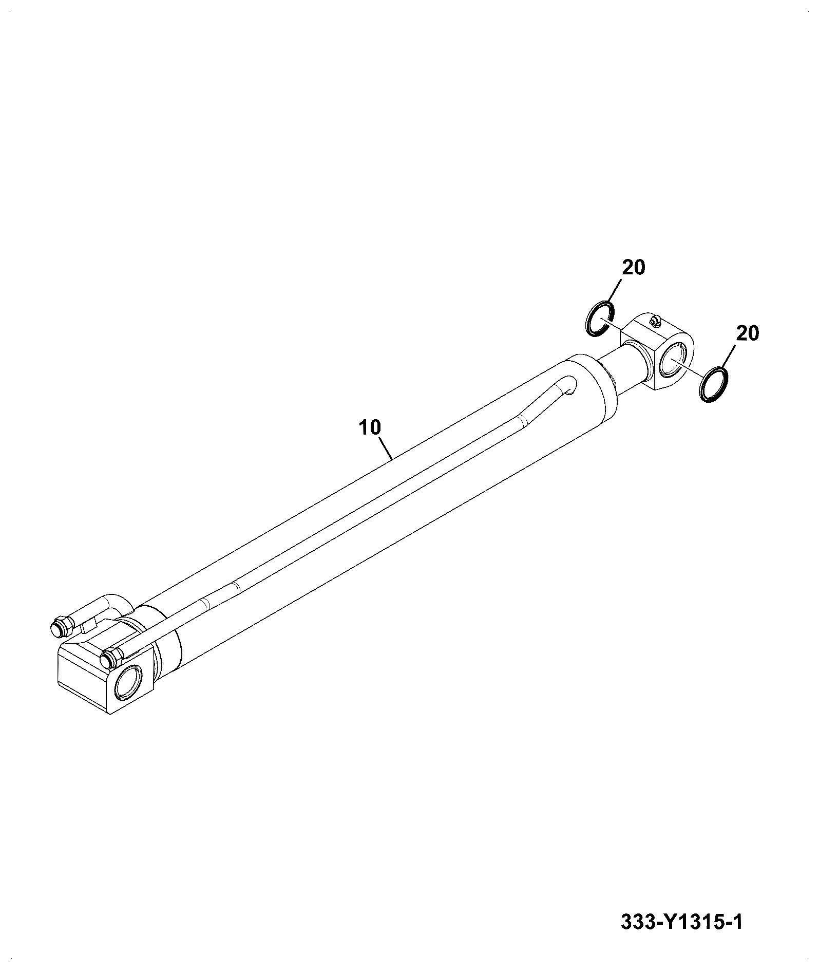 Гидроцилиндр 40/303876 JCB