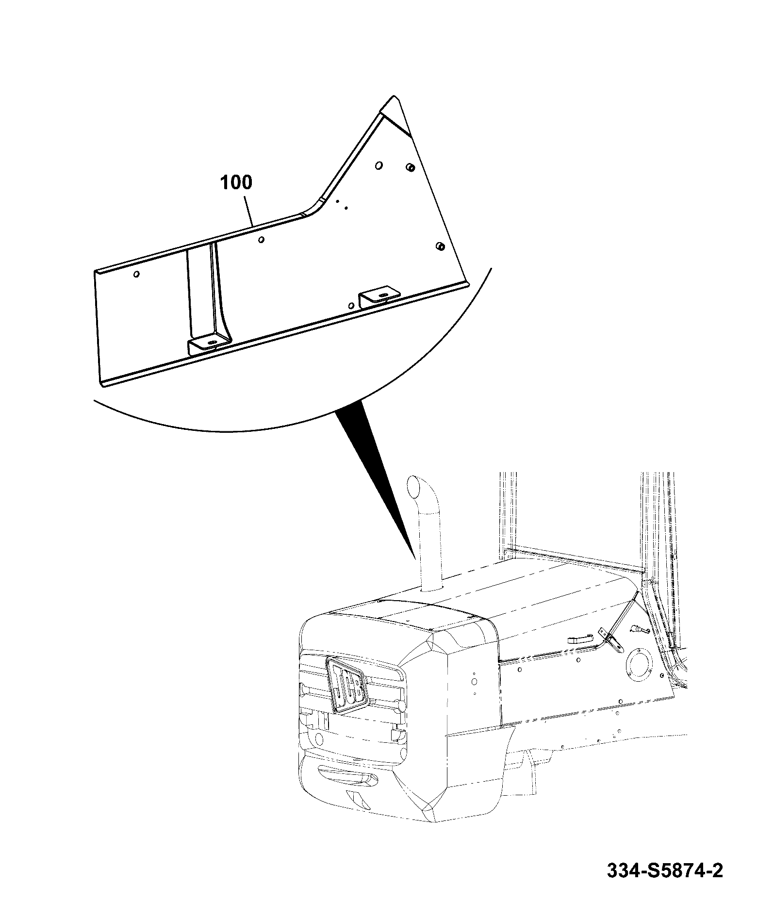 Панель 334/S5307 JCB