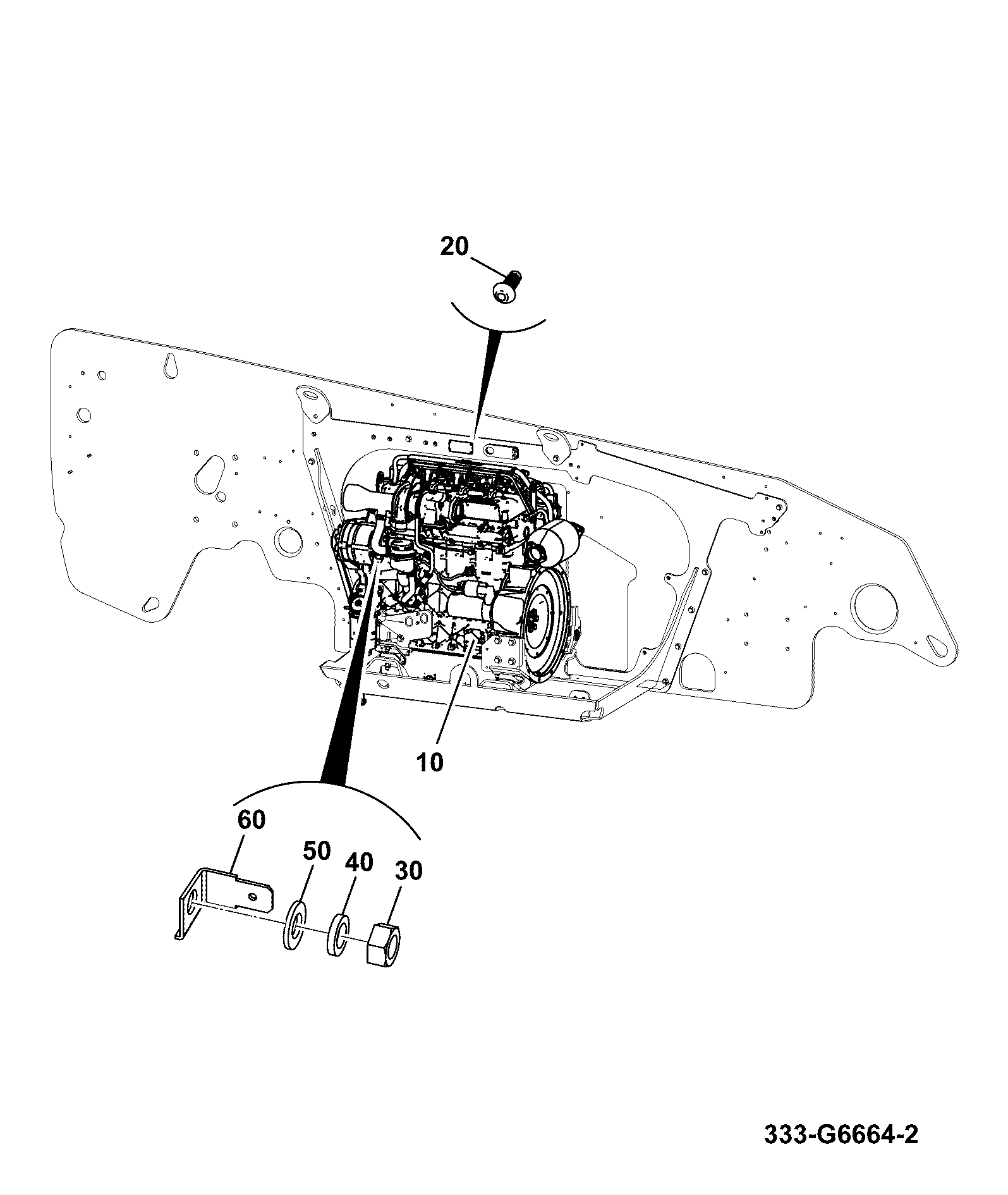 Двигатель 333/D5710 JCB