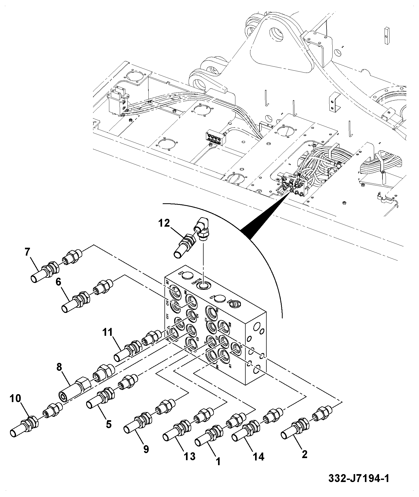 Шланг MPJ5068 JCB