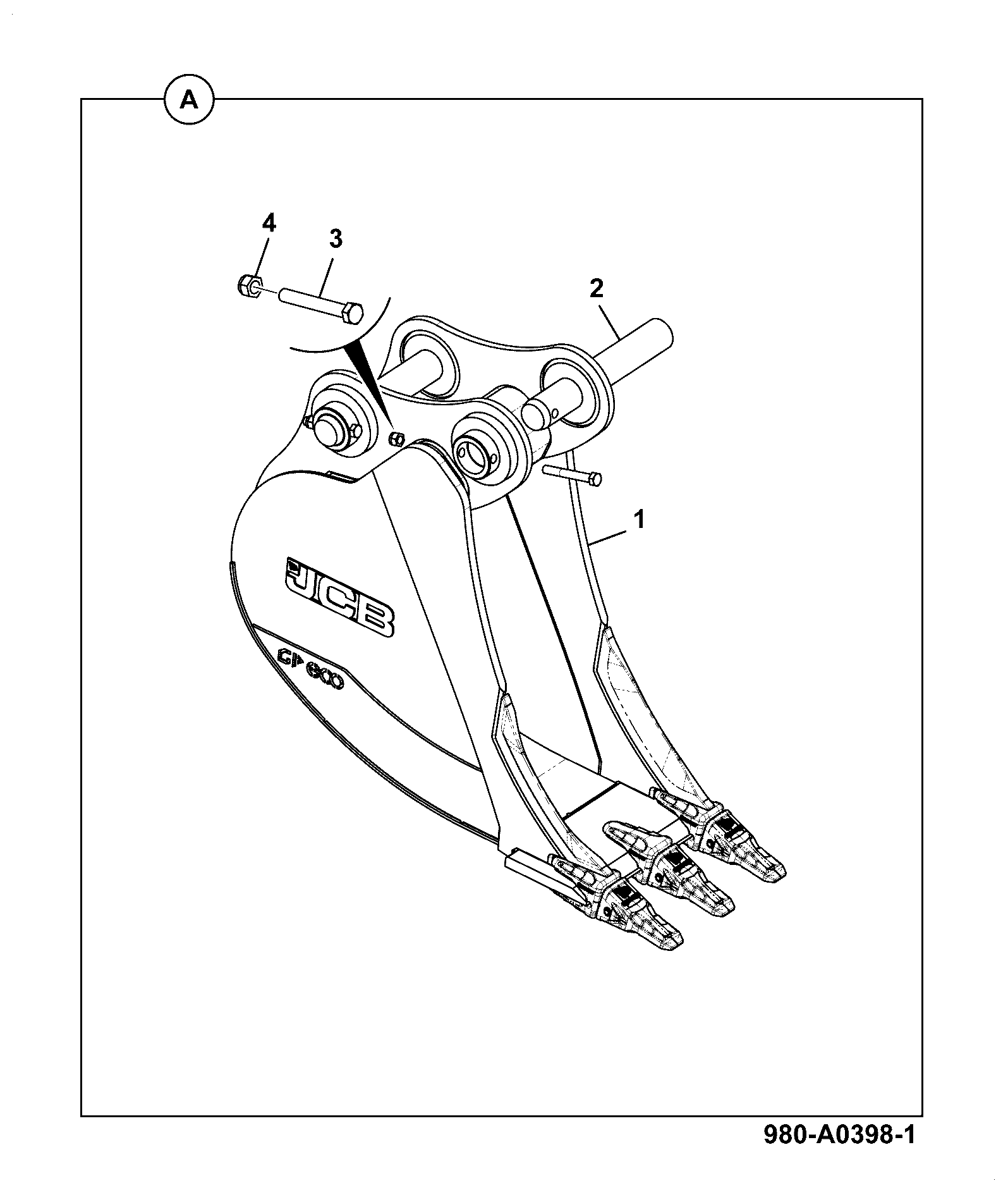 Ковш 980/A0398 JCB