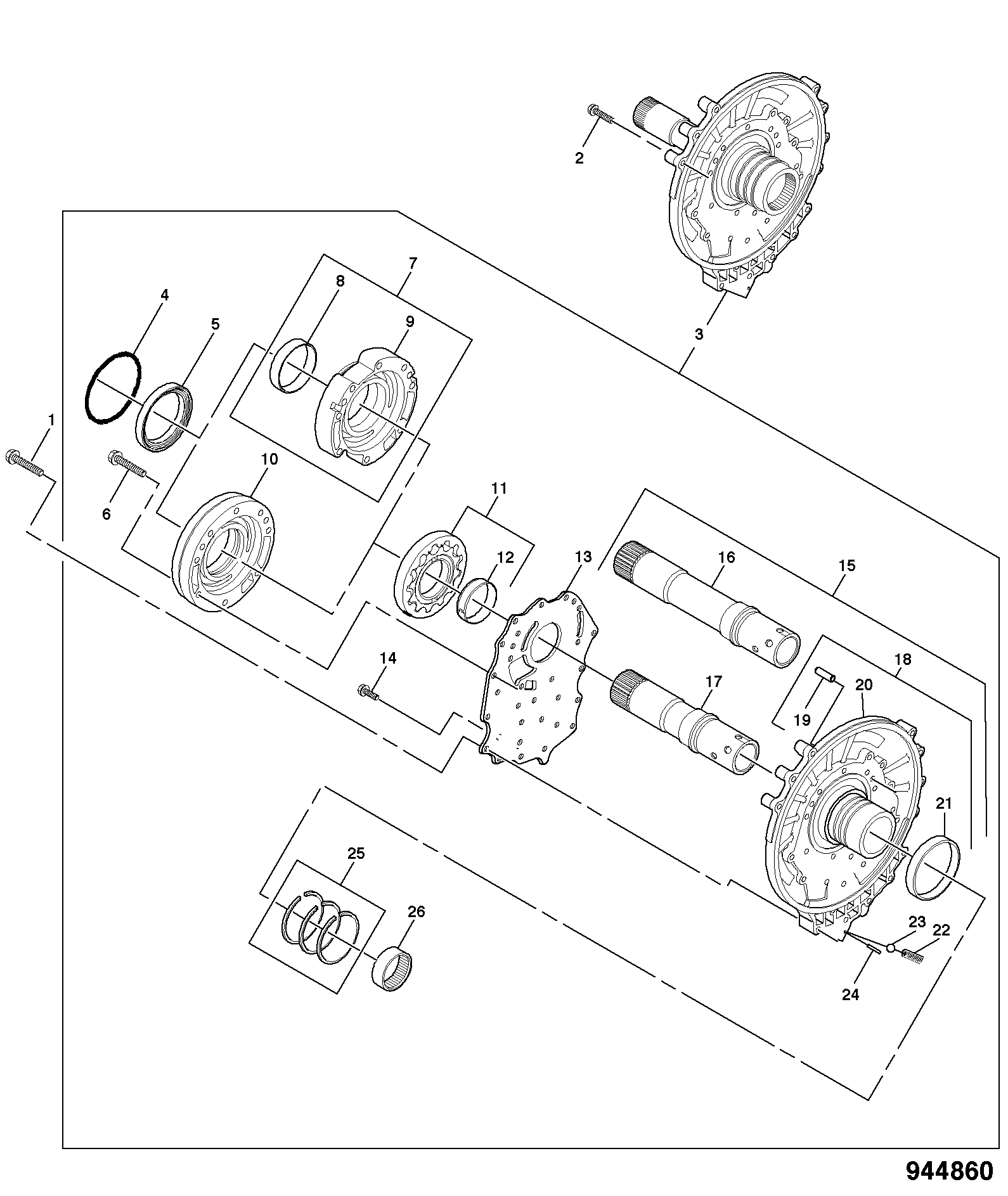 штифт 332/E0166 JCB
