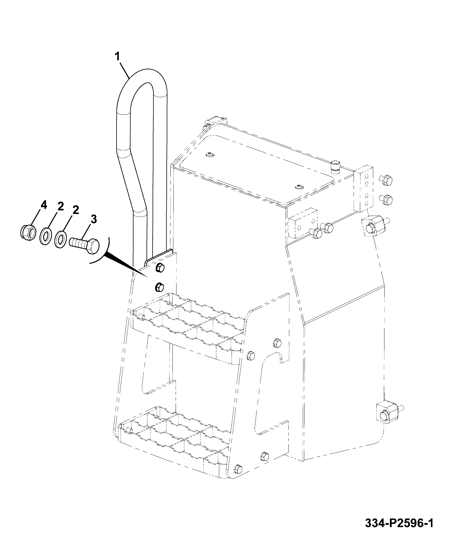 Ручка 334/P2597 JCB