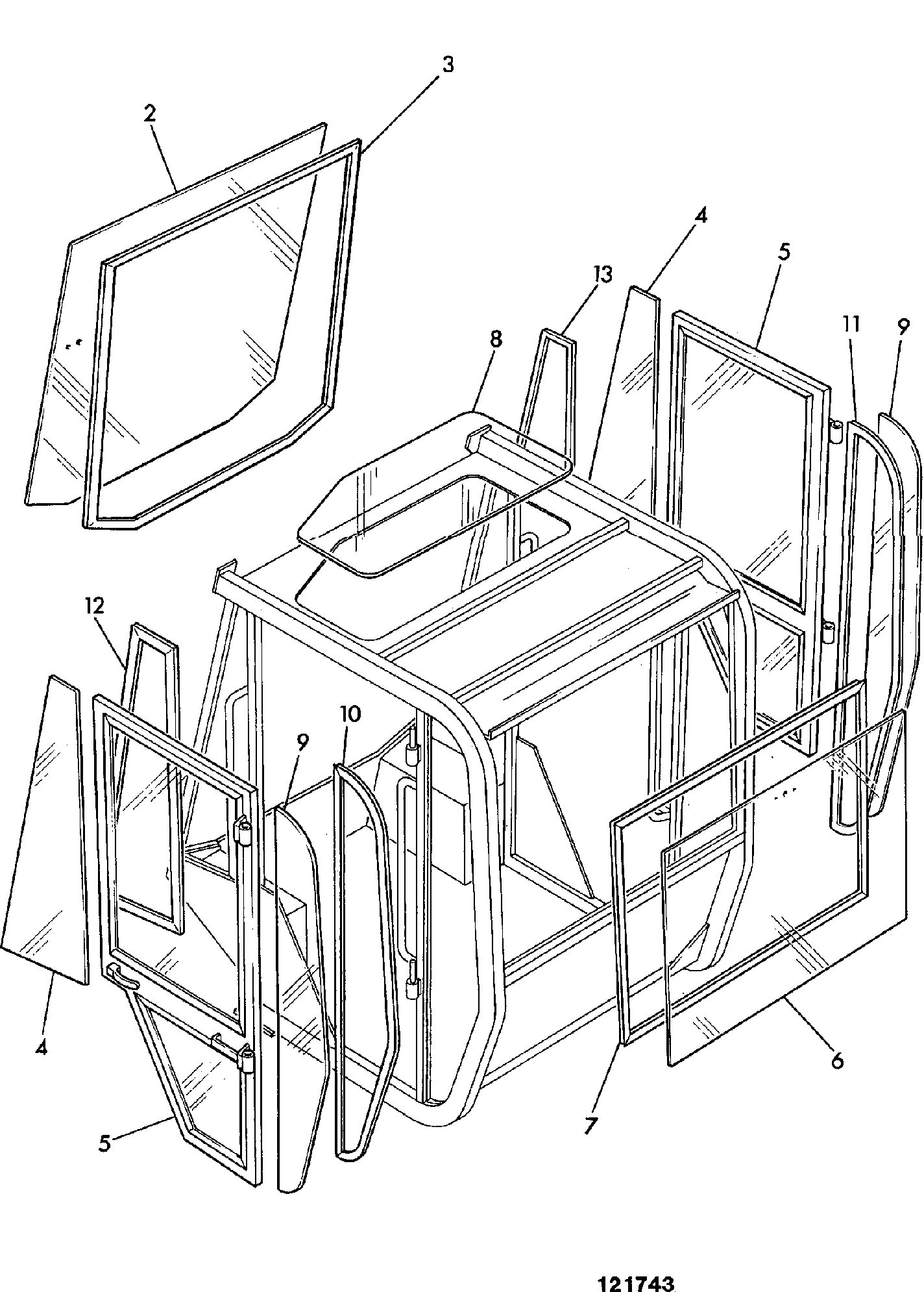 Стекло 827/20236 JCB
