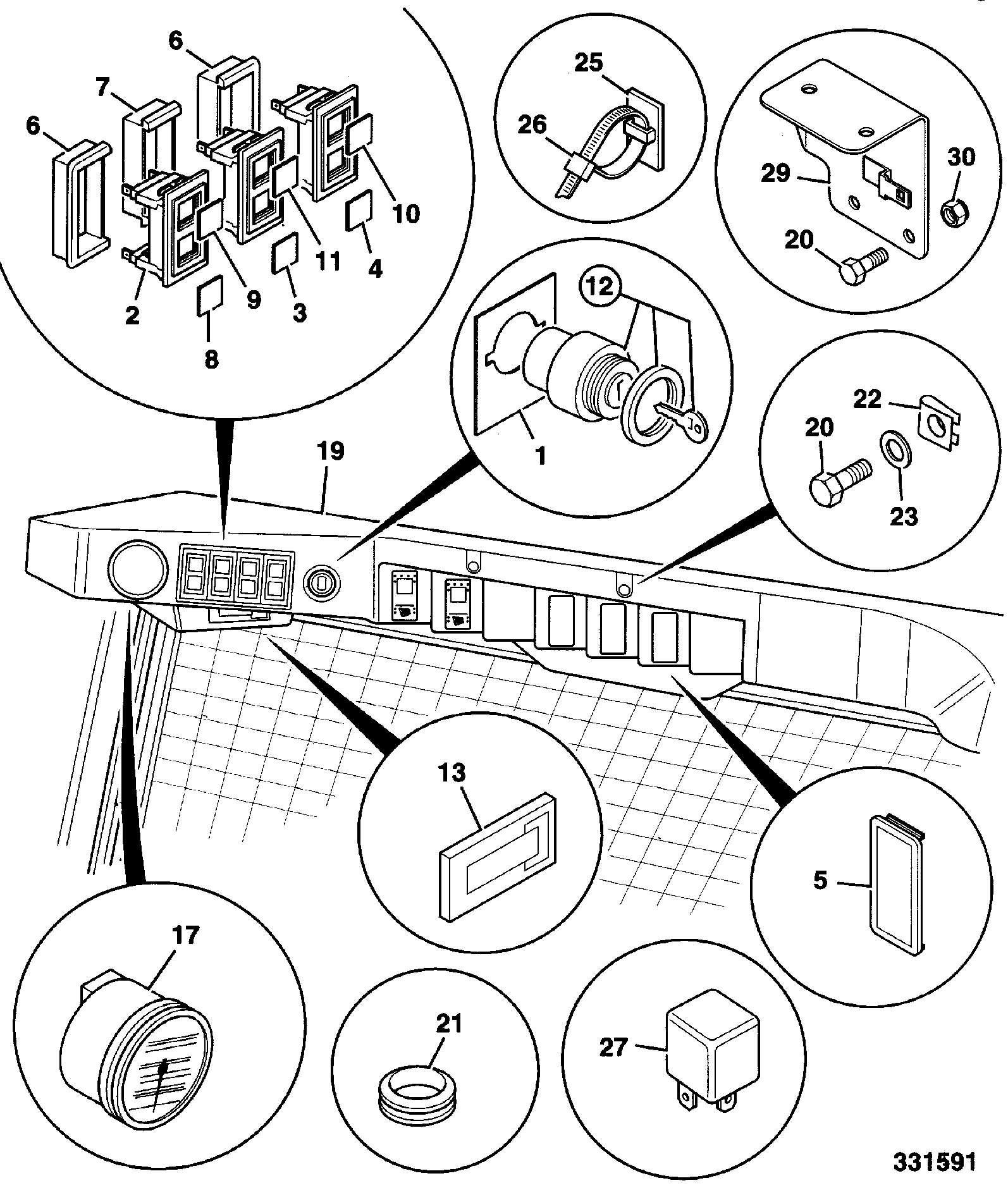 панель 331/23263 JCB