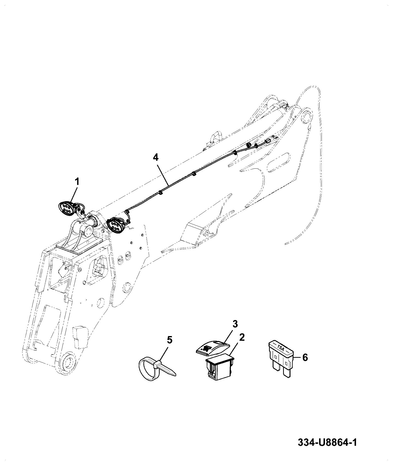 Жгут проводов 332/W5409 JCB