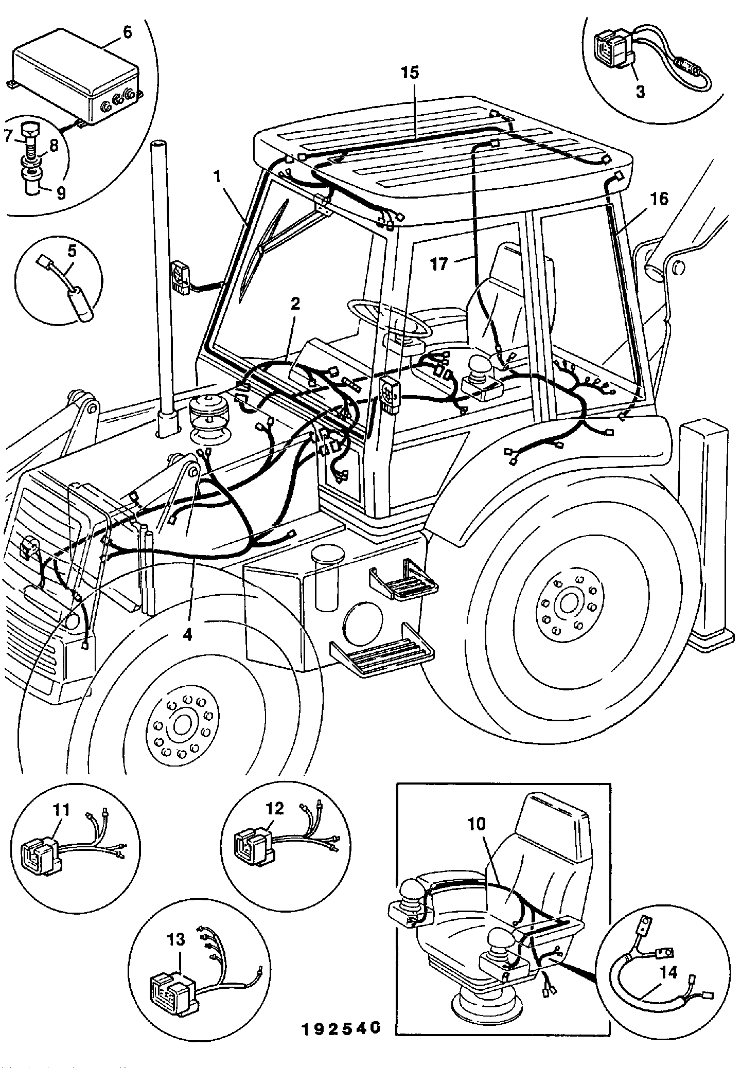 Жгут проводов 719/78500 JCB