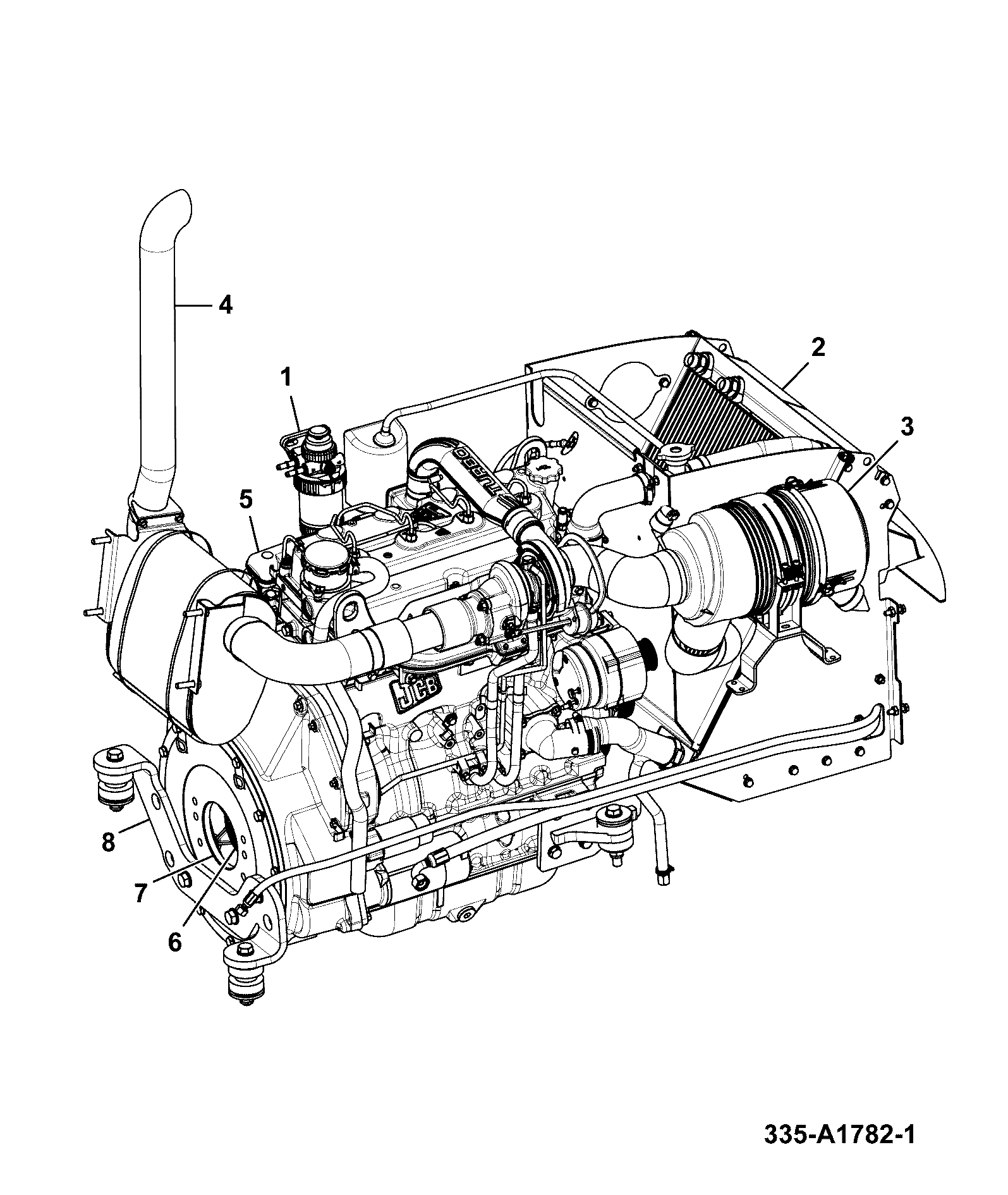 Двигатель 335/A1702 JCB