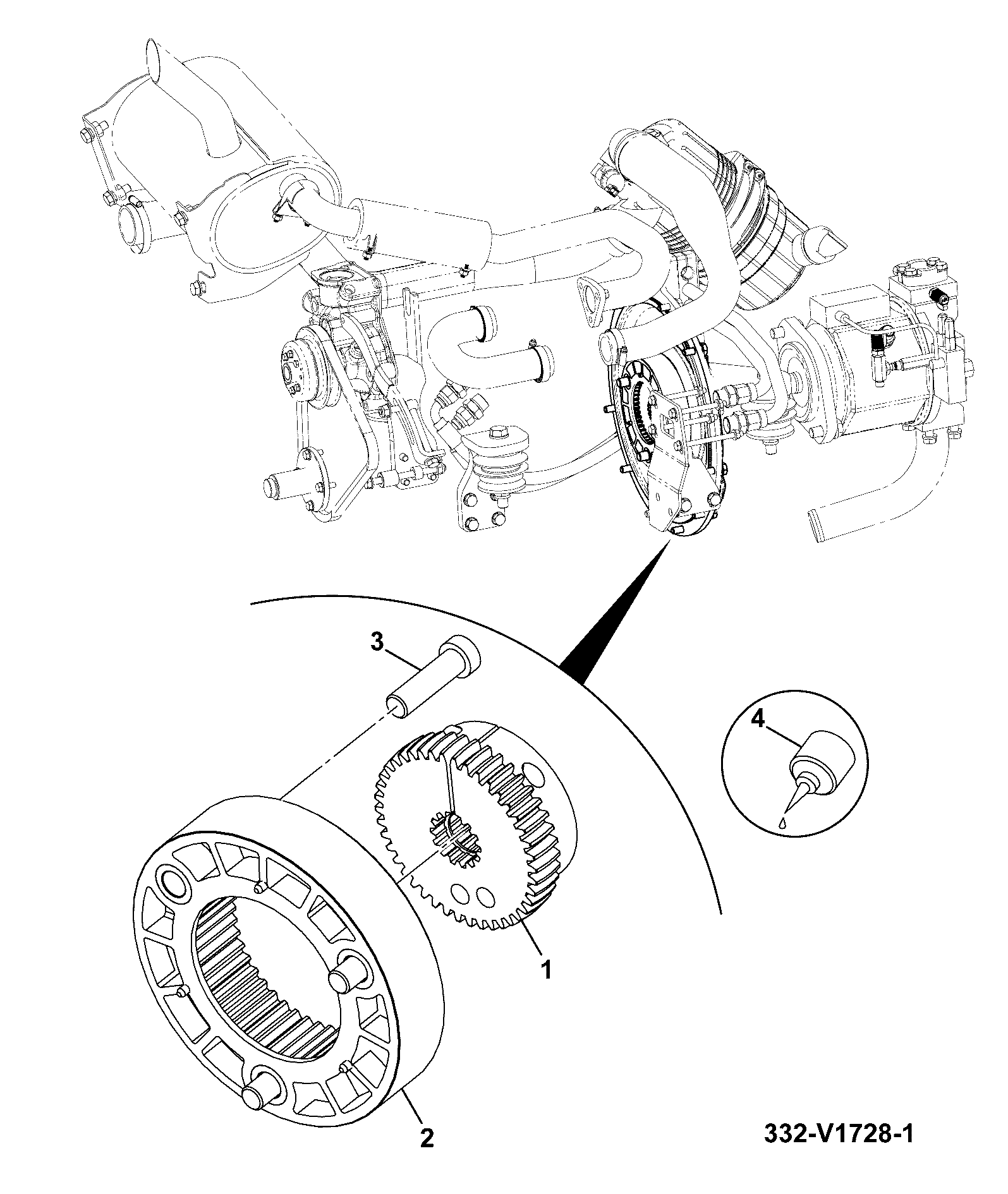 Муфта 332/V1736 JCB