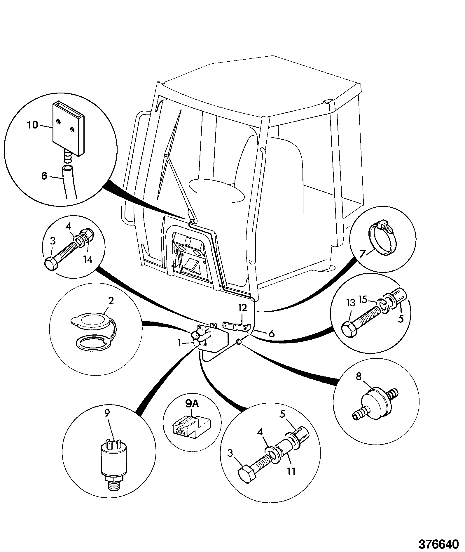 установочный винт 1315/0310Z JCB