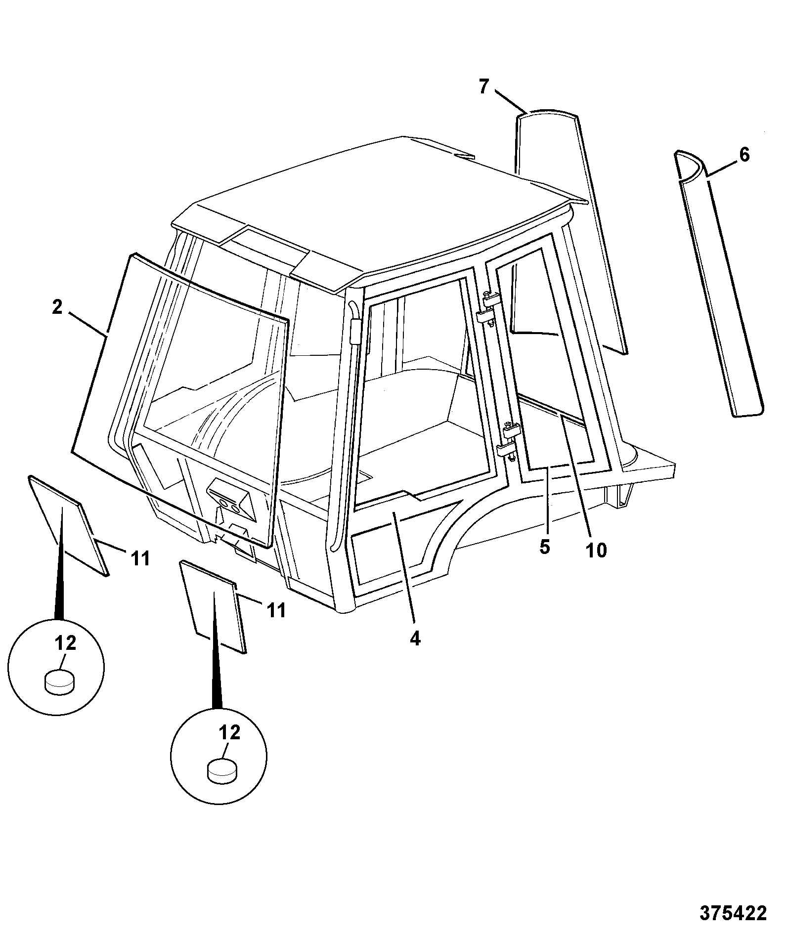 Накладка 835/10113 JCB
