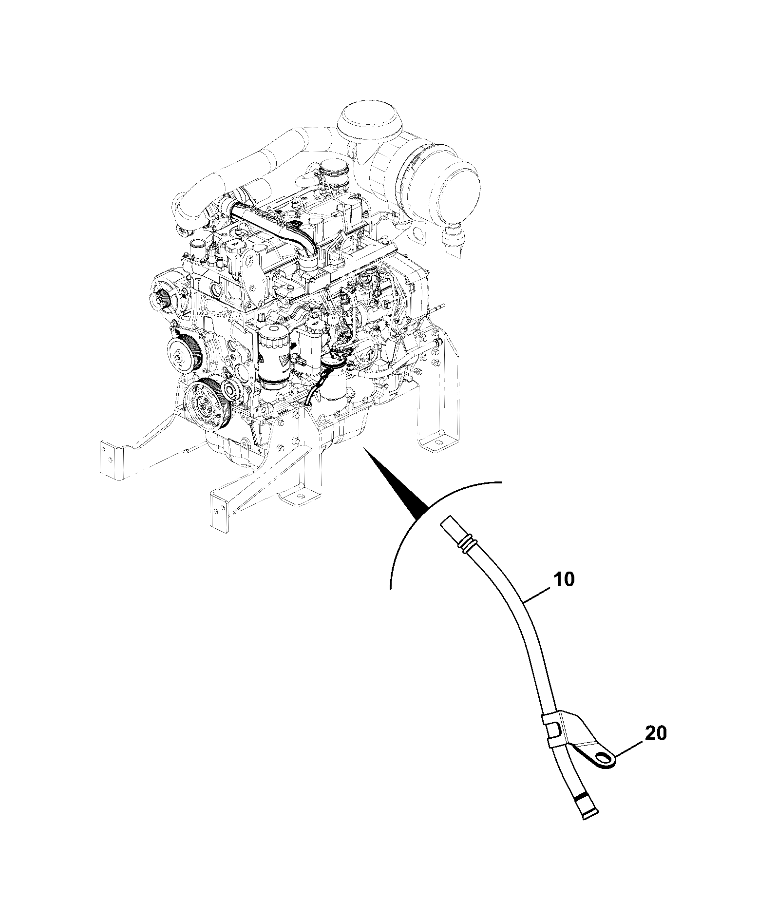 Щуп 320/A4394 JCB