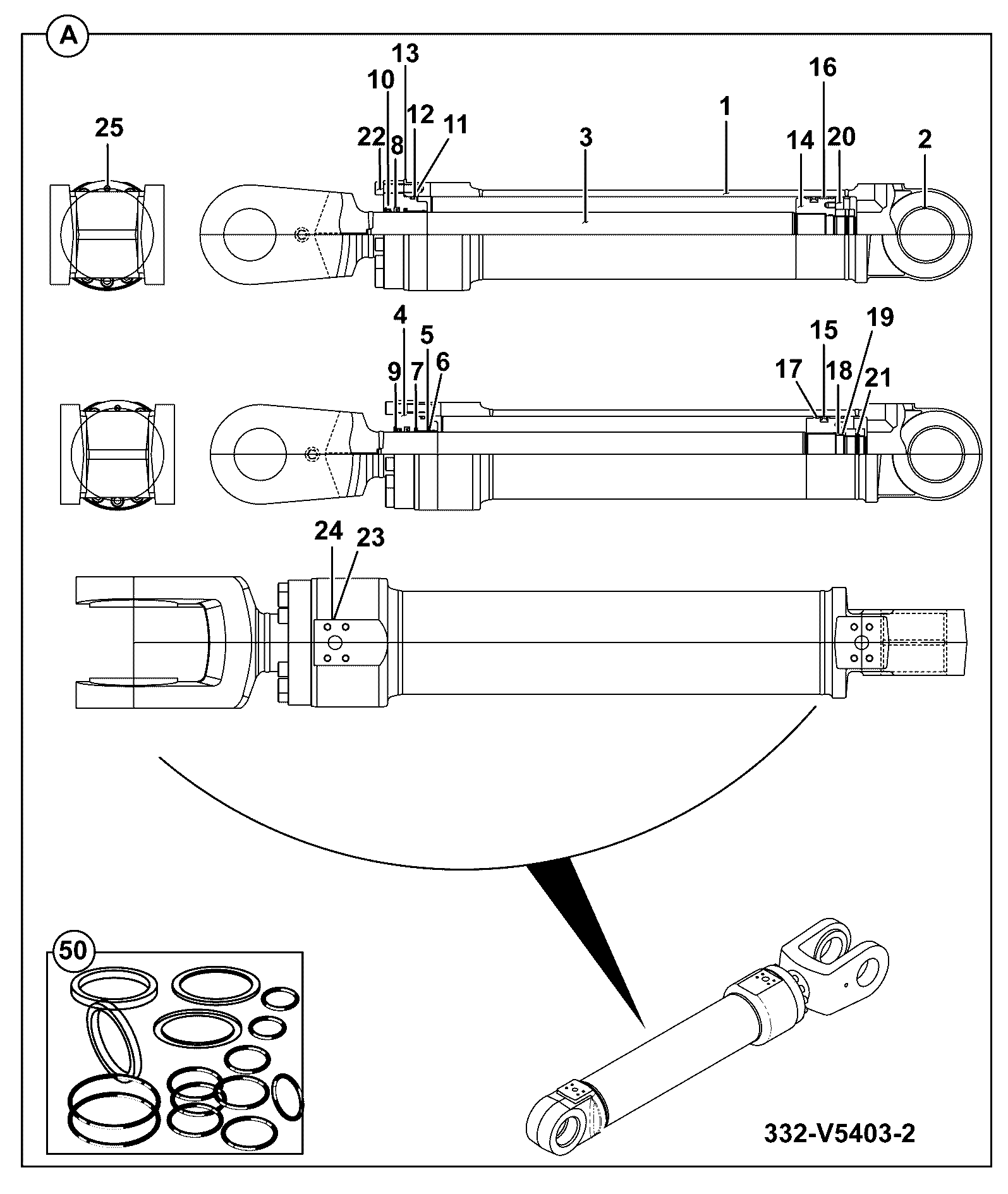 Крышка 333/D4012 JCB