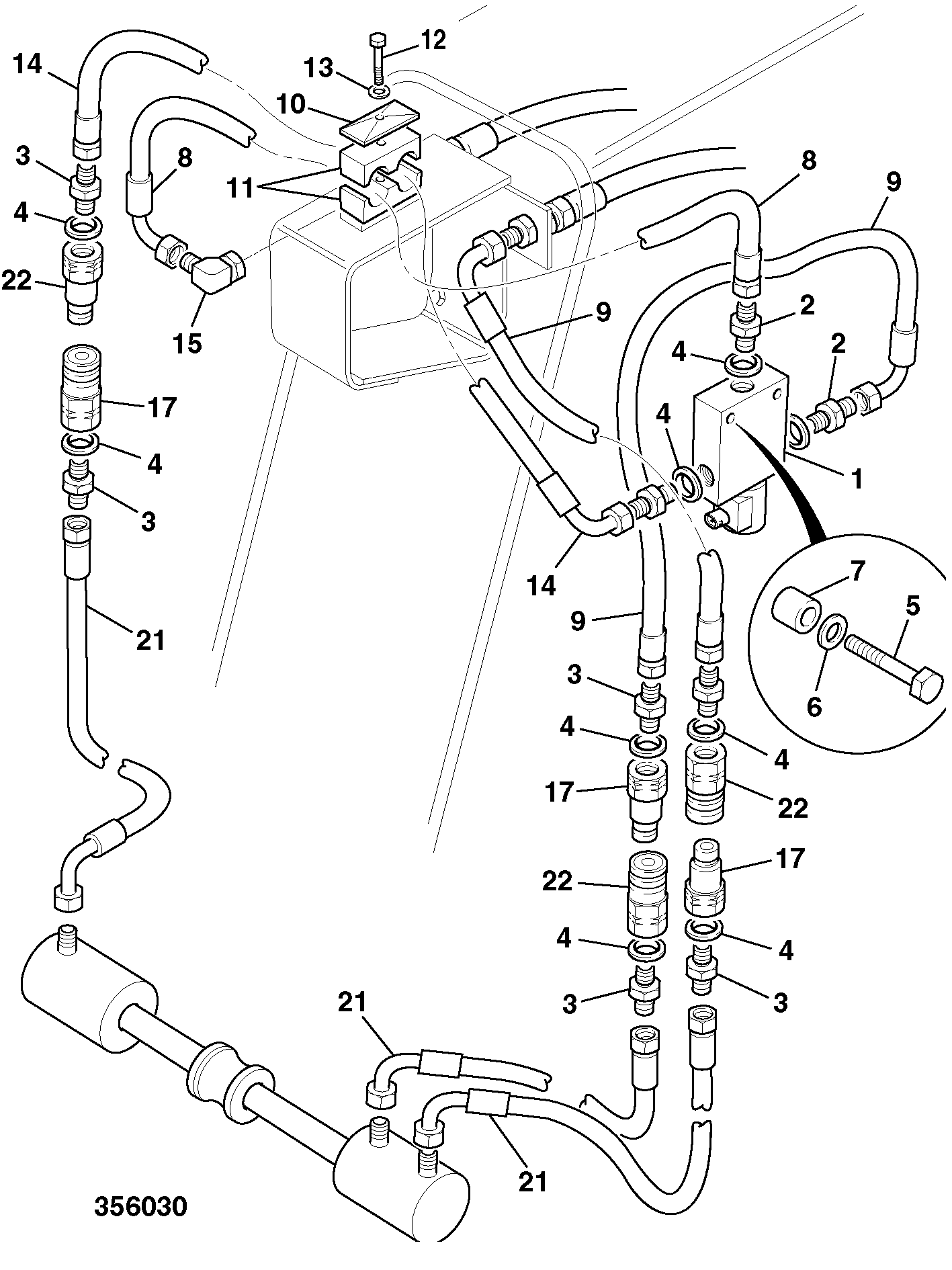 Распорка 829/00435 JCB