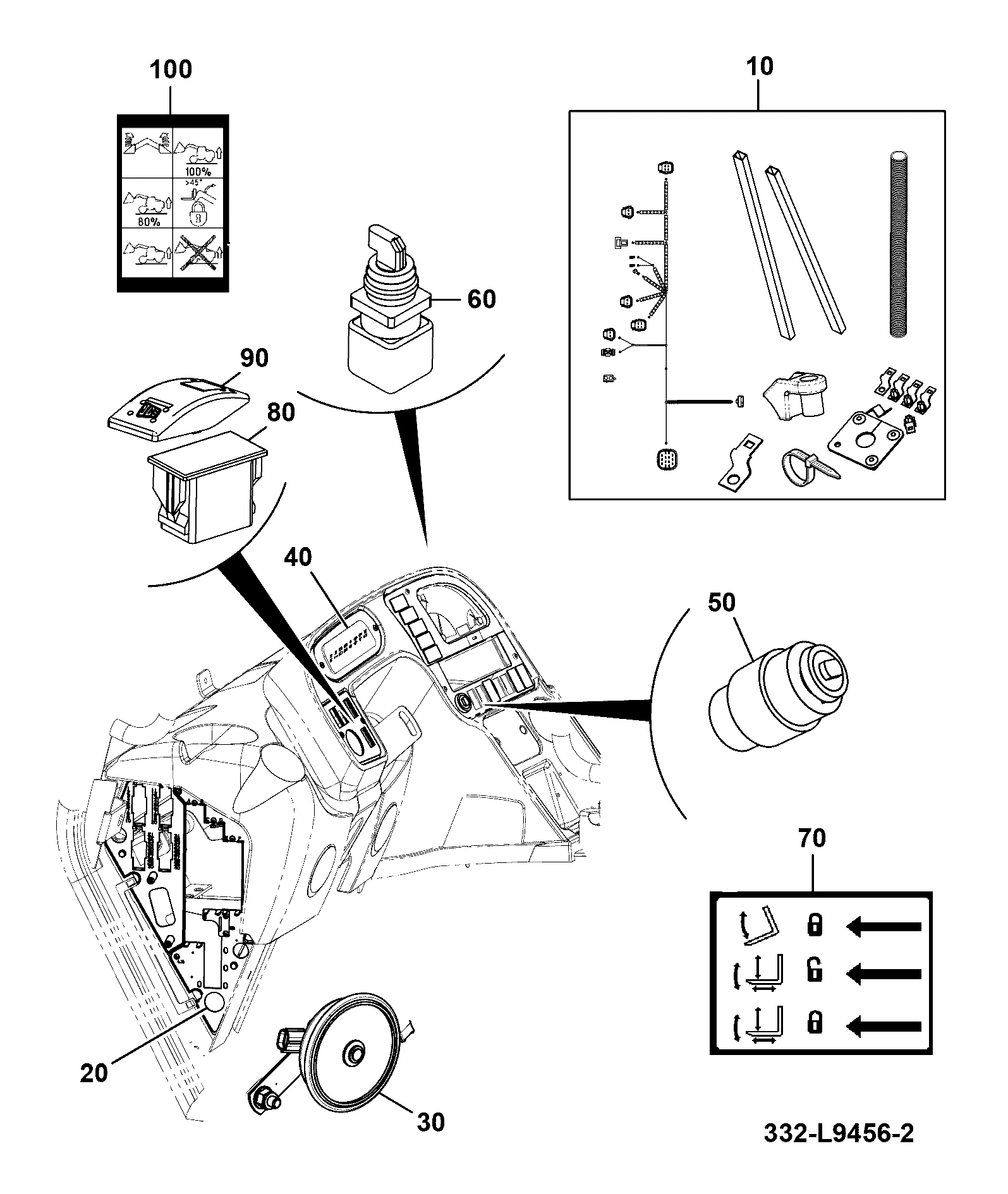 Жгут проводов 160/15698 JCB