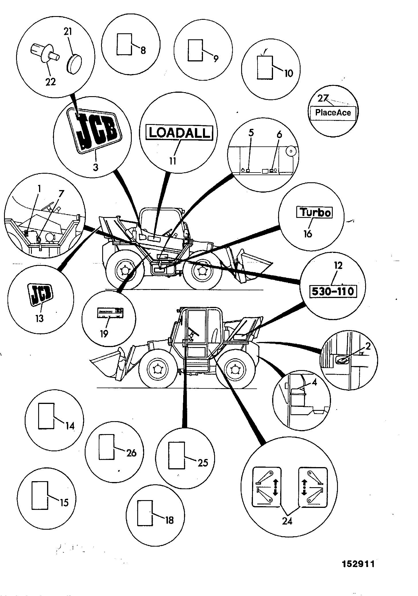Табличка 817/02508 JCB