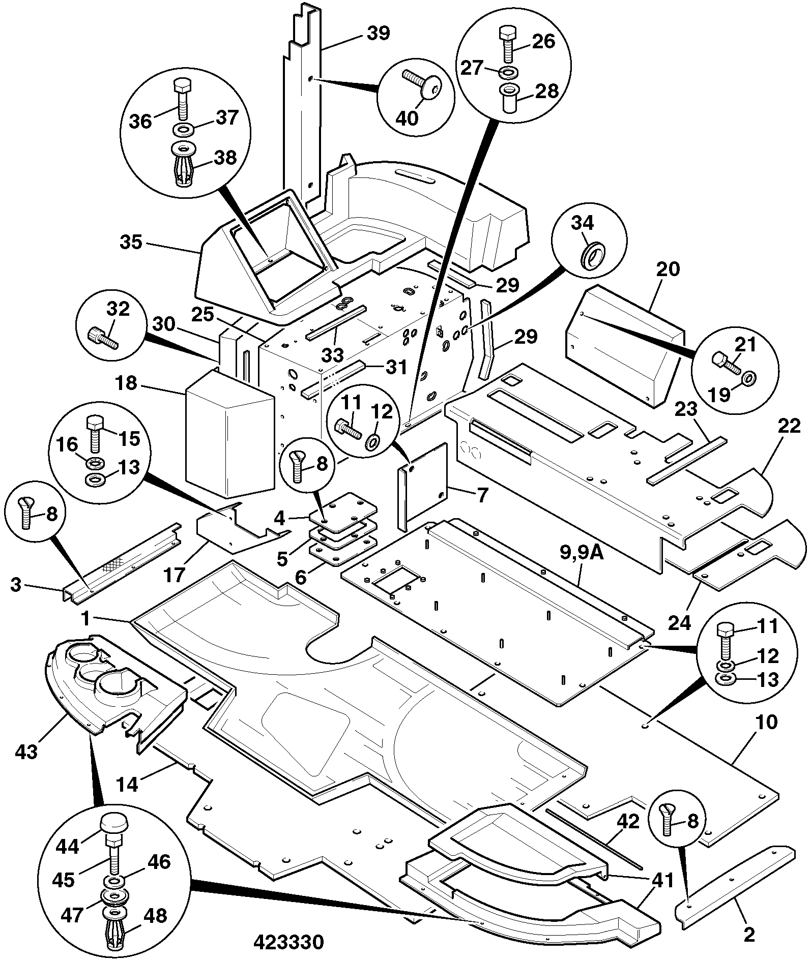 панель 331/31460 JCB