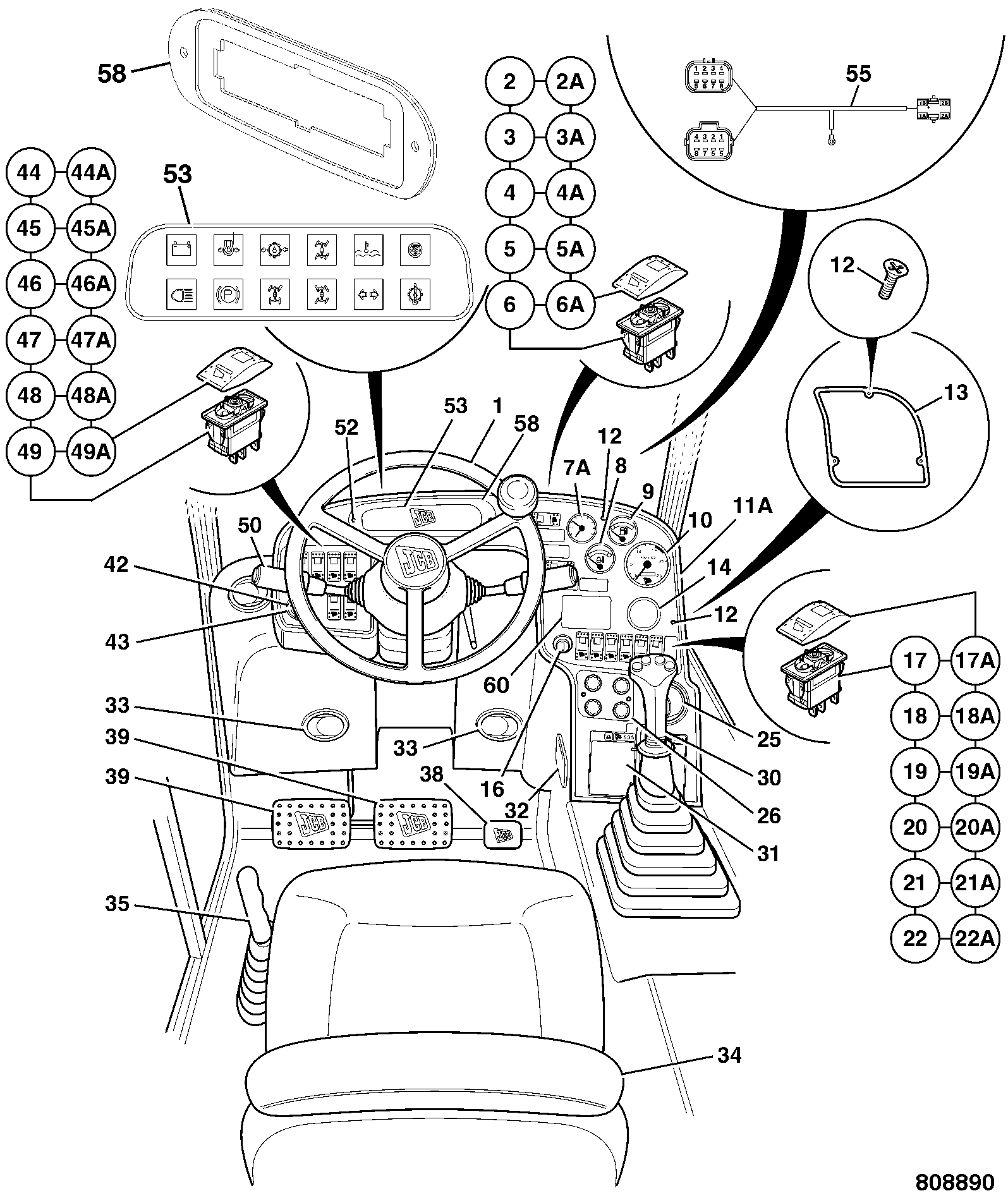 Пластина 160/13874 JCB