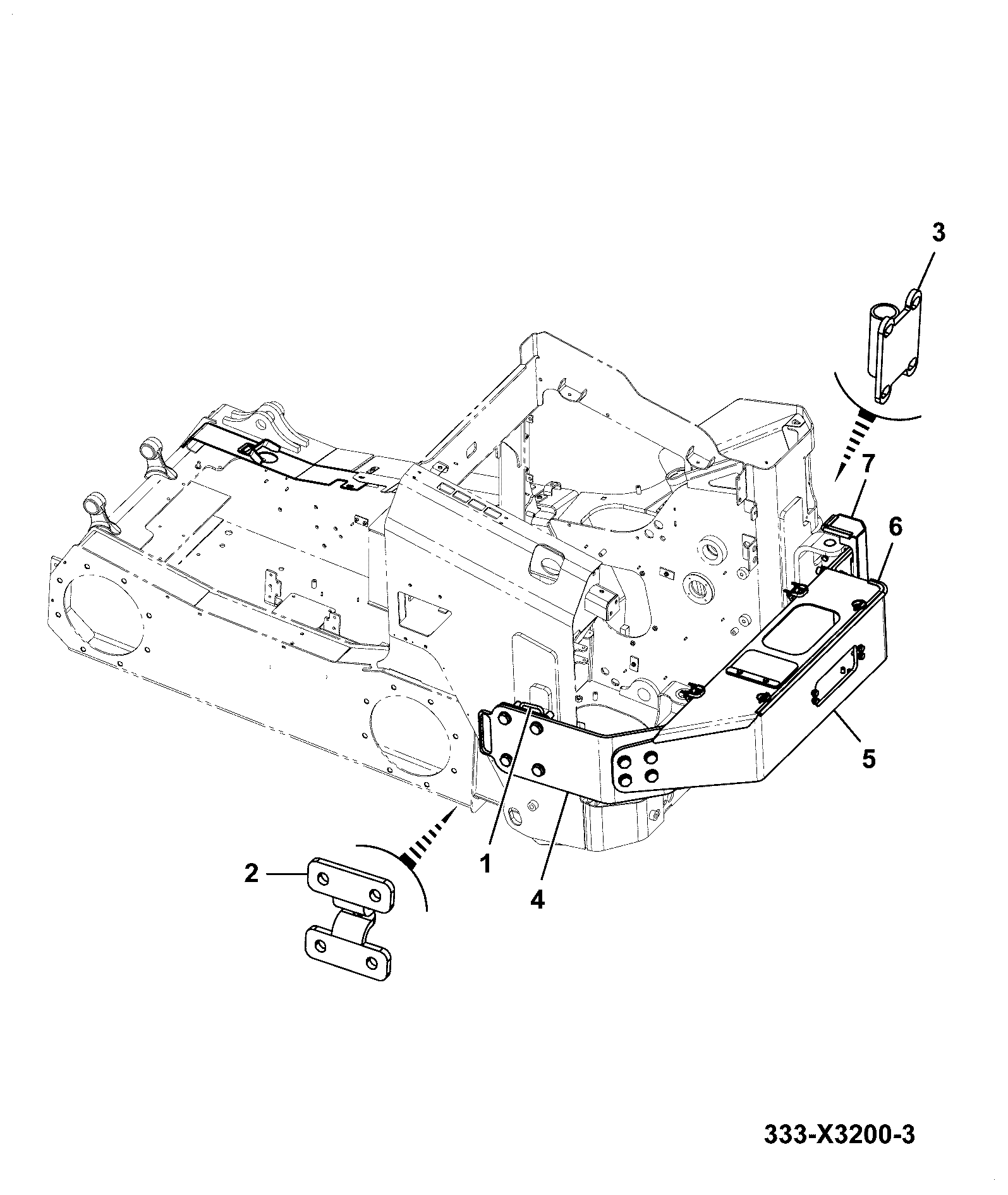 Общая сборка - WINCH FITTINGS 333/X3286 JCB